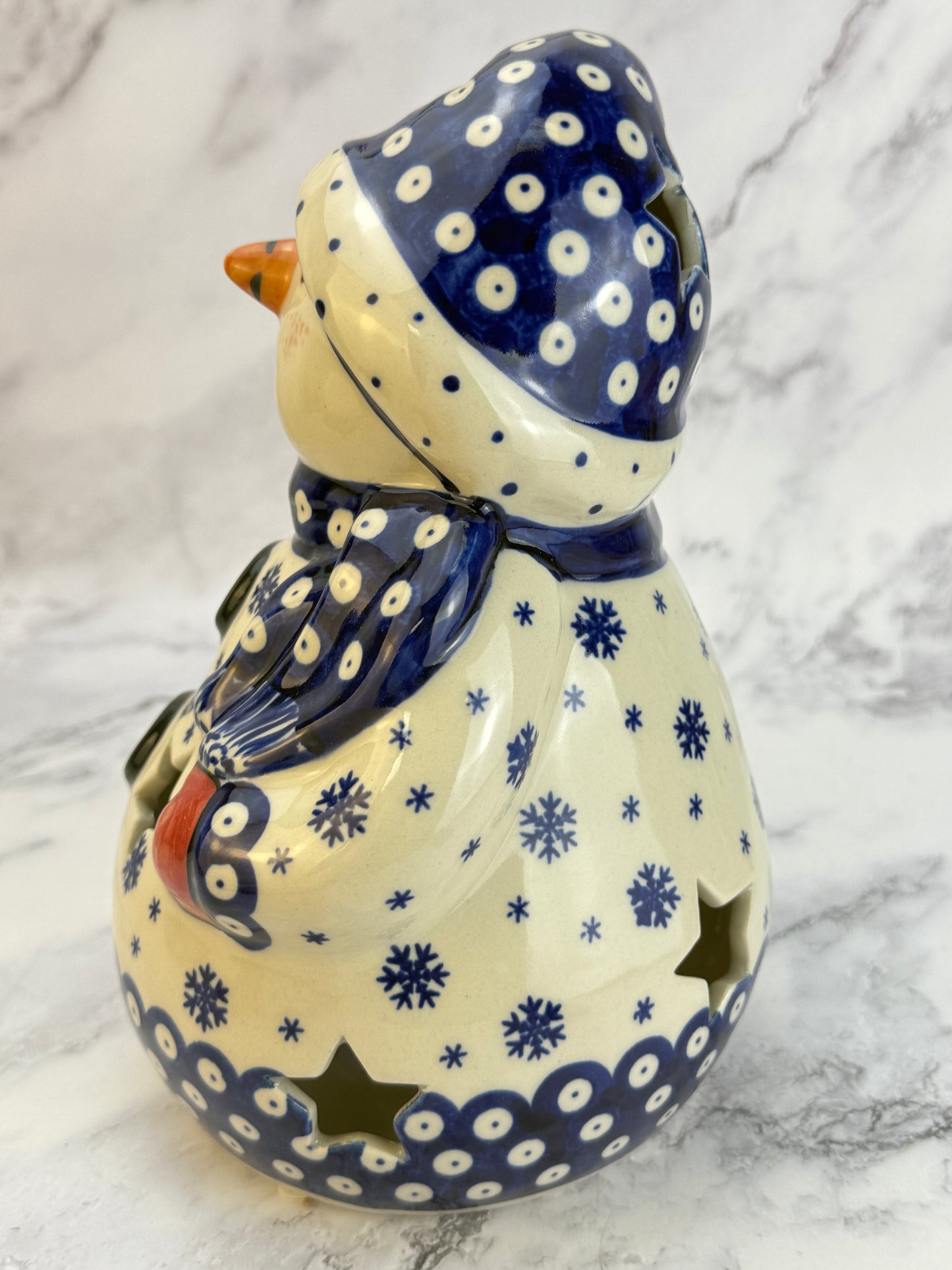 Vena Snowman With Broomstick - Shape V641 - Snowflake Owl Eye