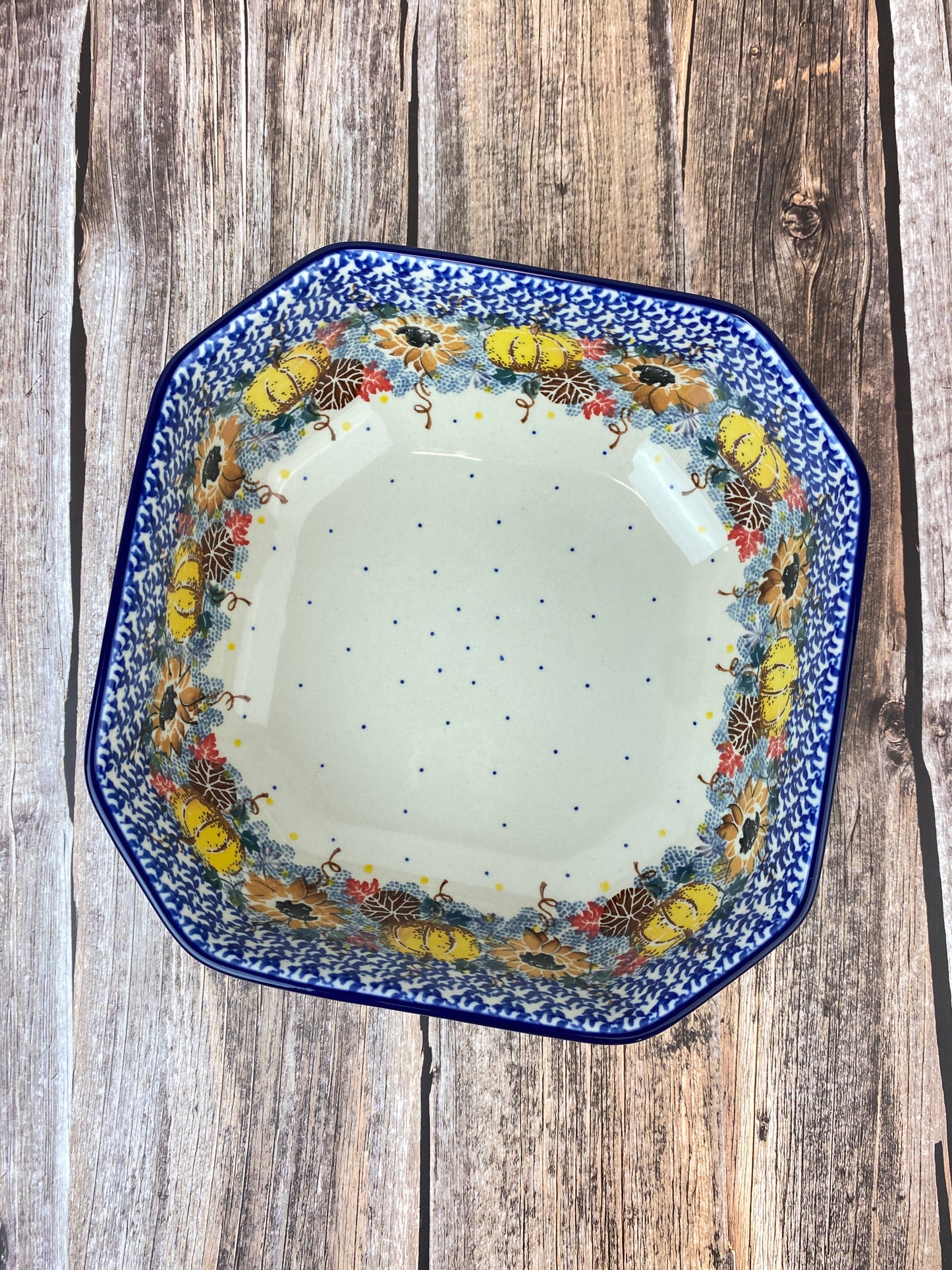 Deep Unikat Square Bowl - Shape 586 - Pattern U4741