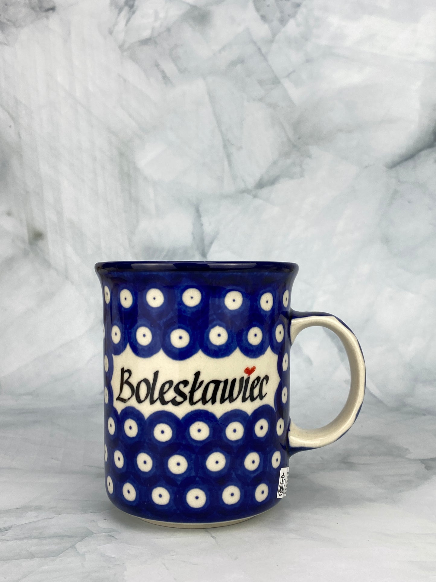 15oz Straight Mug - Shape B13 - Pattern Boleslawiec Owl Eye