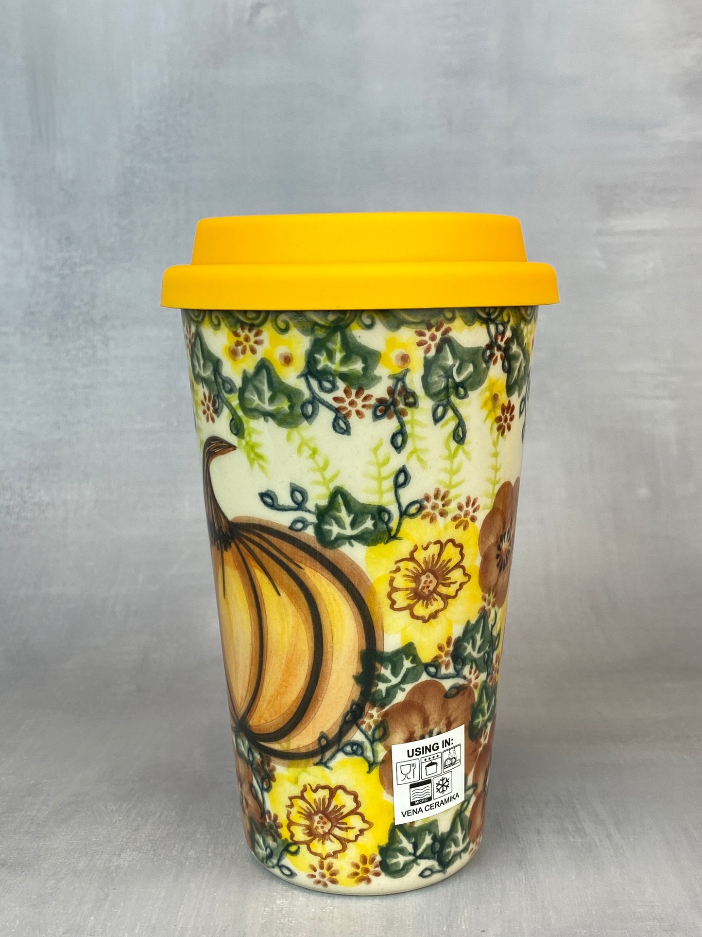 14oz Unikat Travel Mug - Shape V559 - Pumpkins