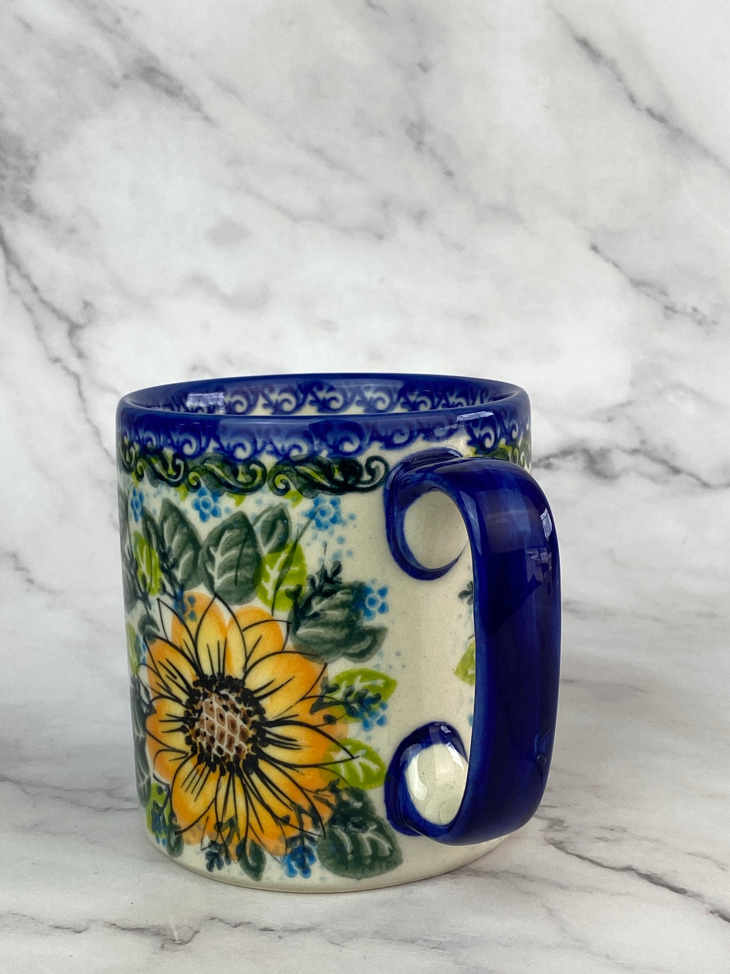 Vena Unikat 12oz Mug - Shape V055 - Pattern A563 Sunflower