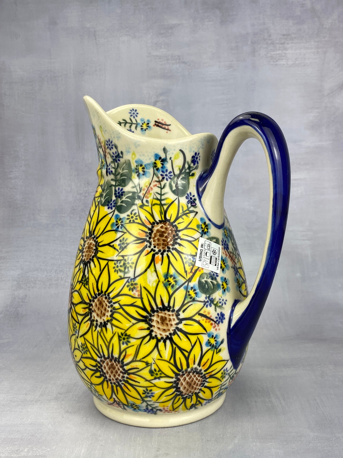 7 Cup Unikat Pitcher - Shape V028 - Sunflower