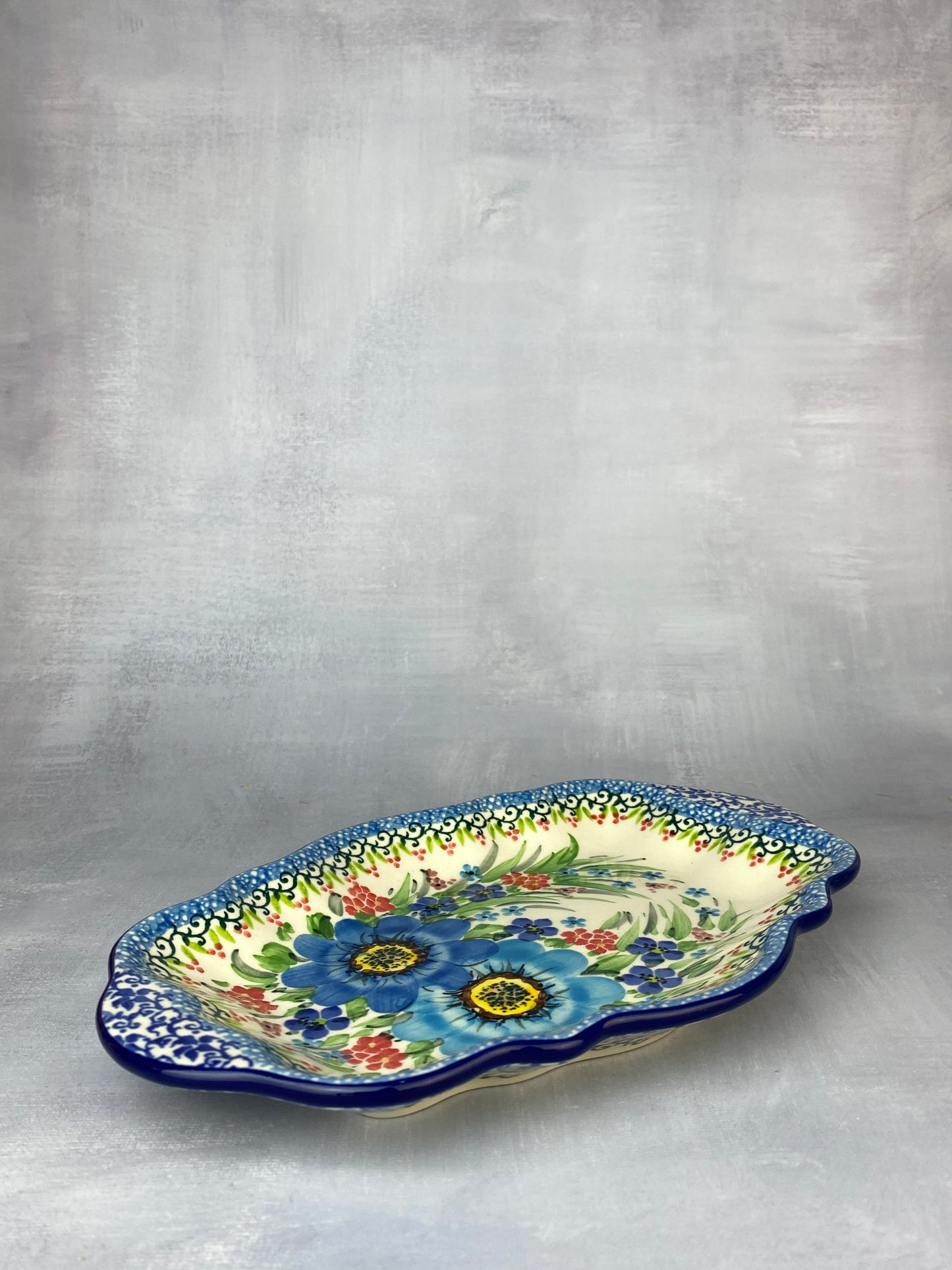 Small Wavy Unikat Platter - Shape 785 - Pattern U5157