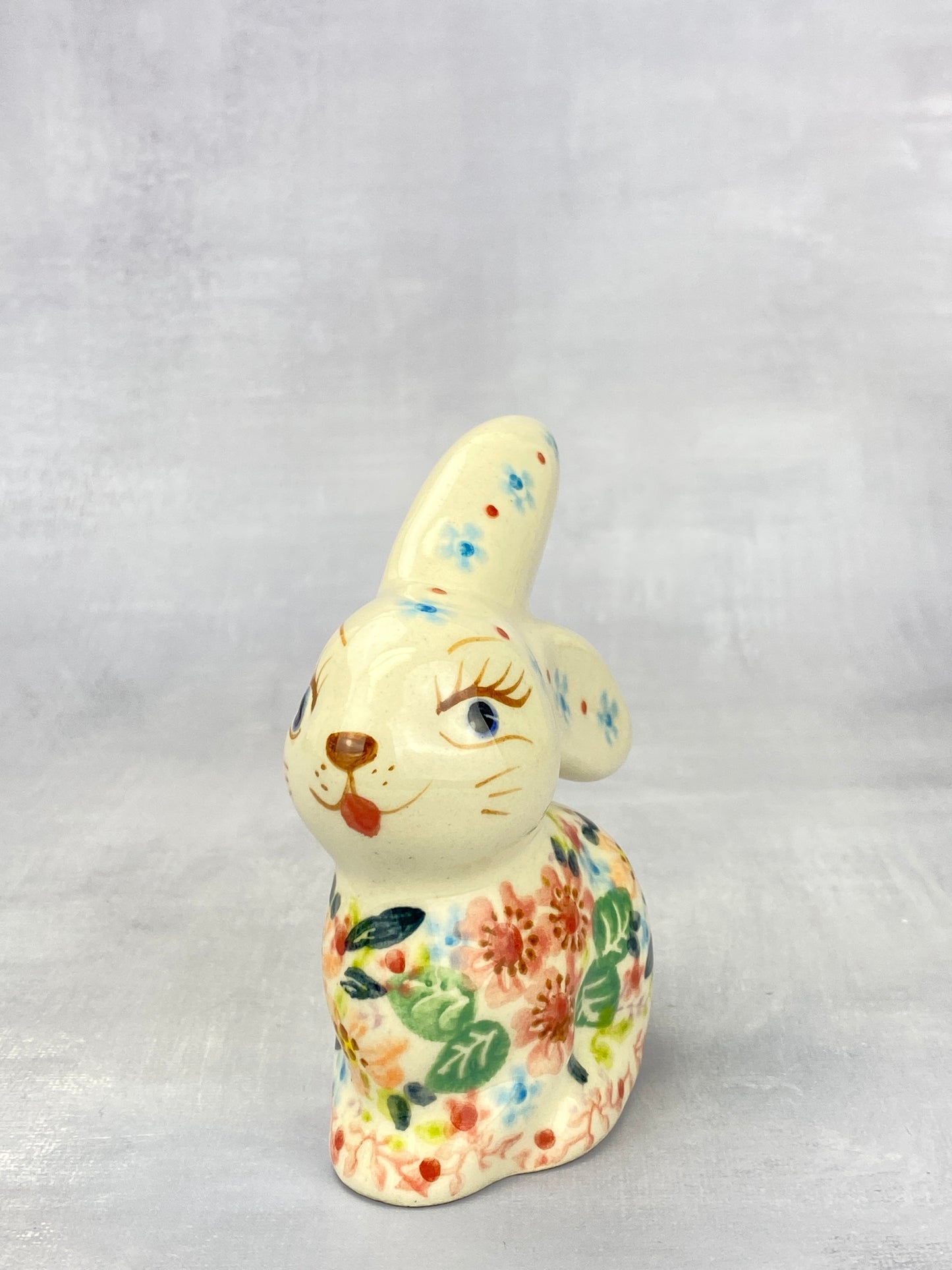 Bunny Figurine - Shape V412 - Pink Floral