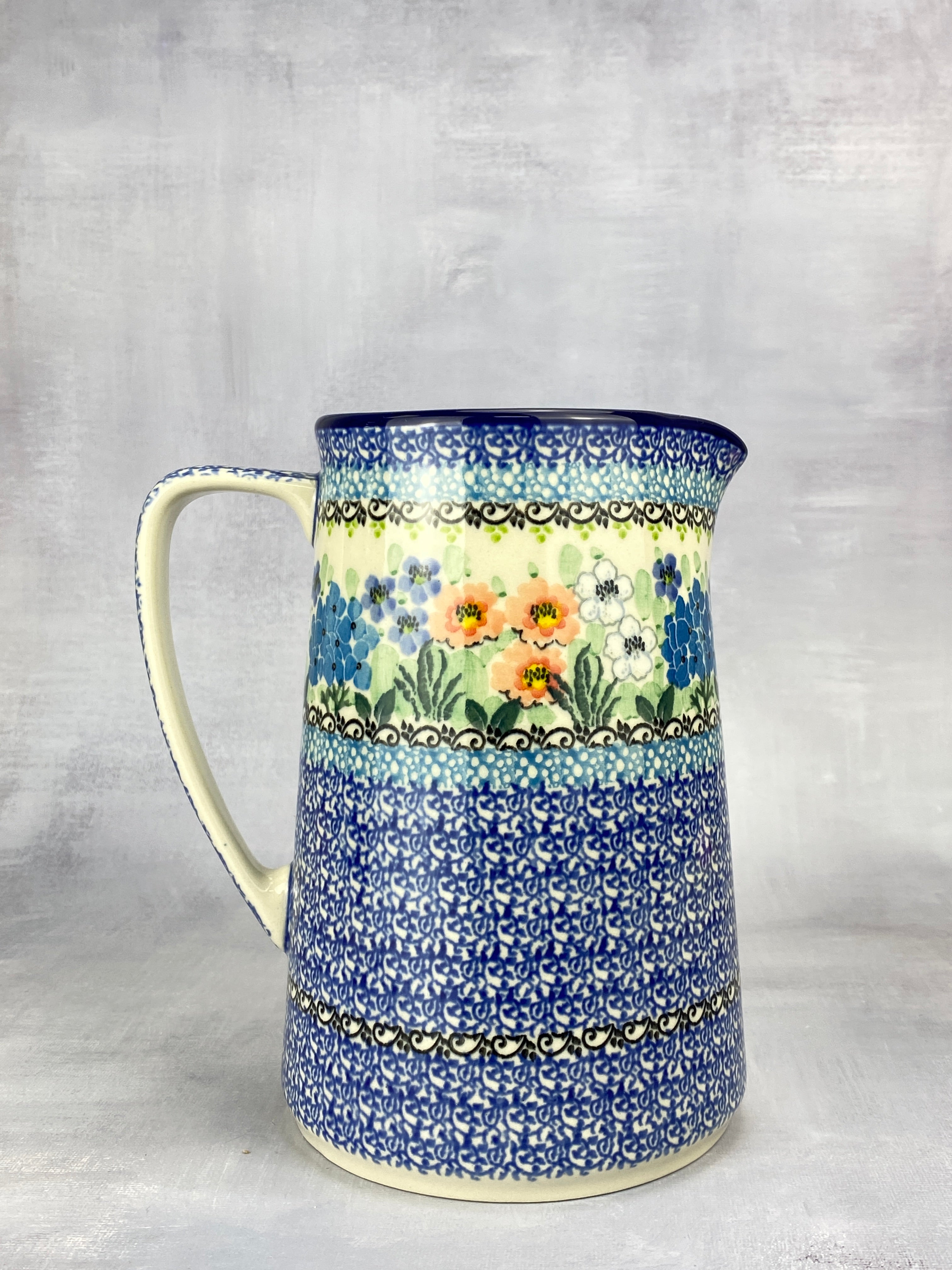 Tall Unikat Pitcher - Shape G46 - Pattern U5113 – Polish Pottery Westlake