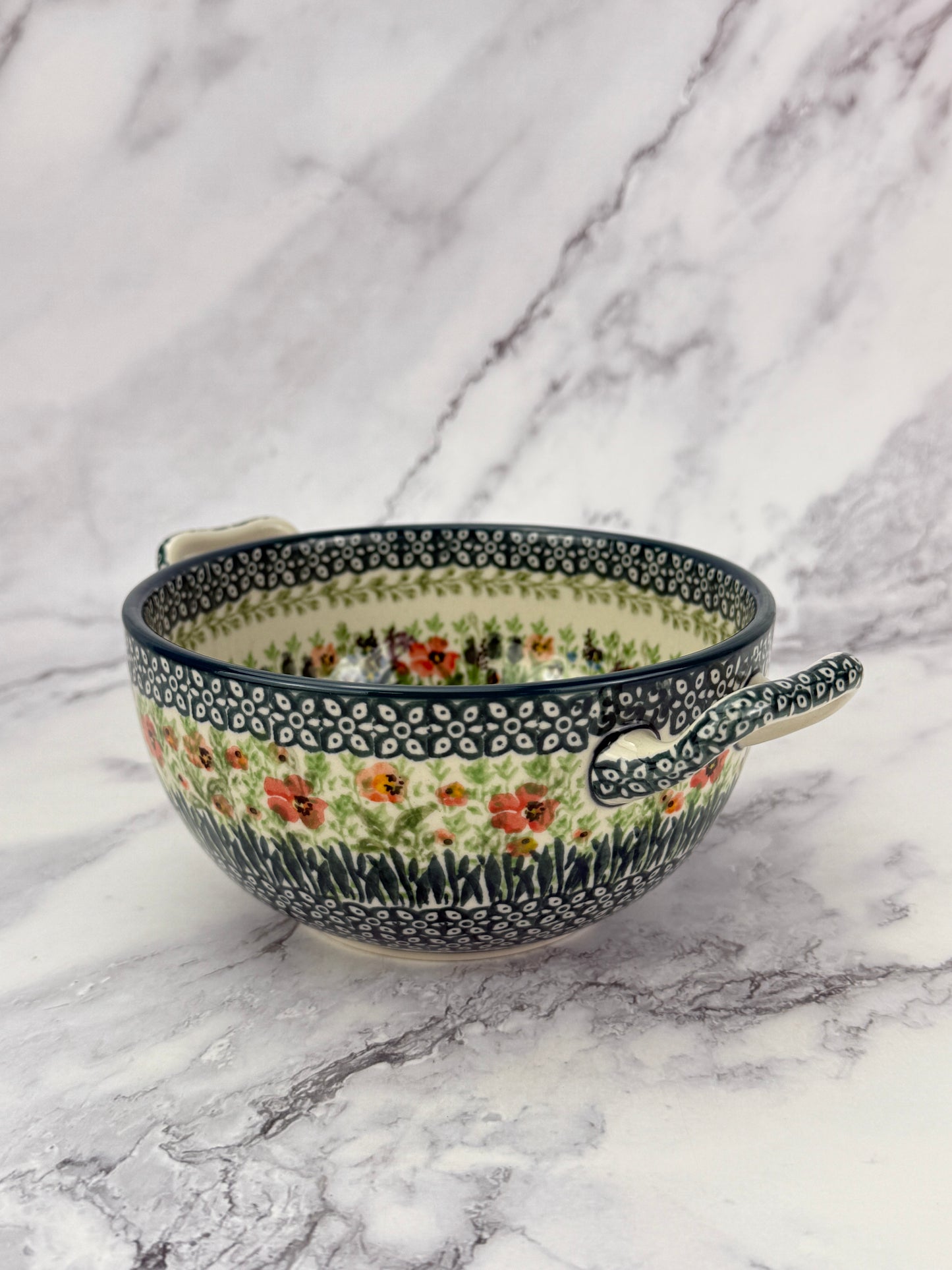 Unikat Open Handled Bowl - Shape D02 - Pattern U4335