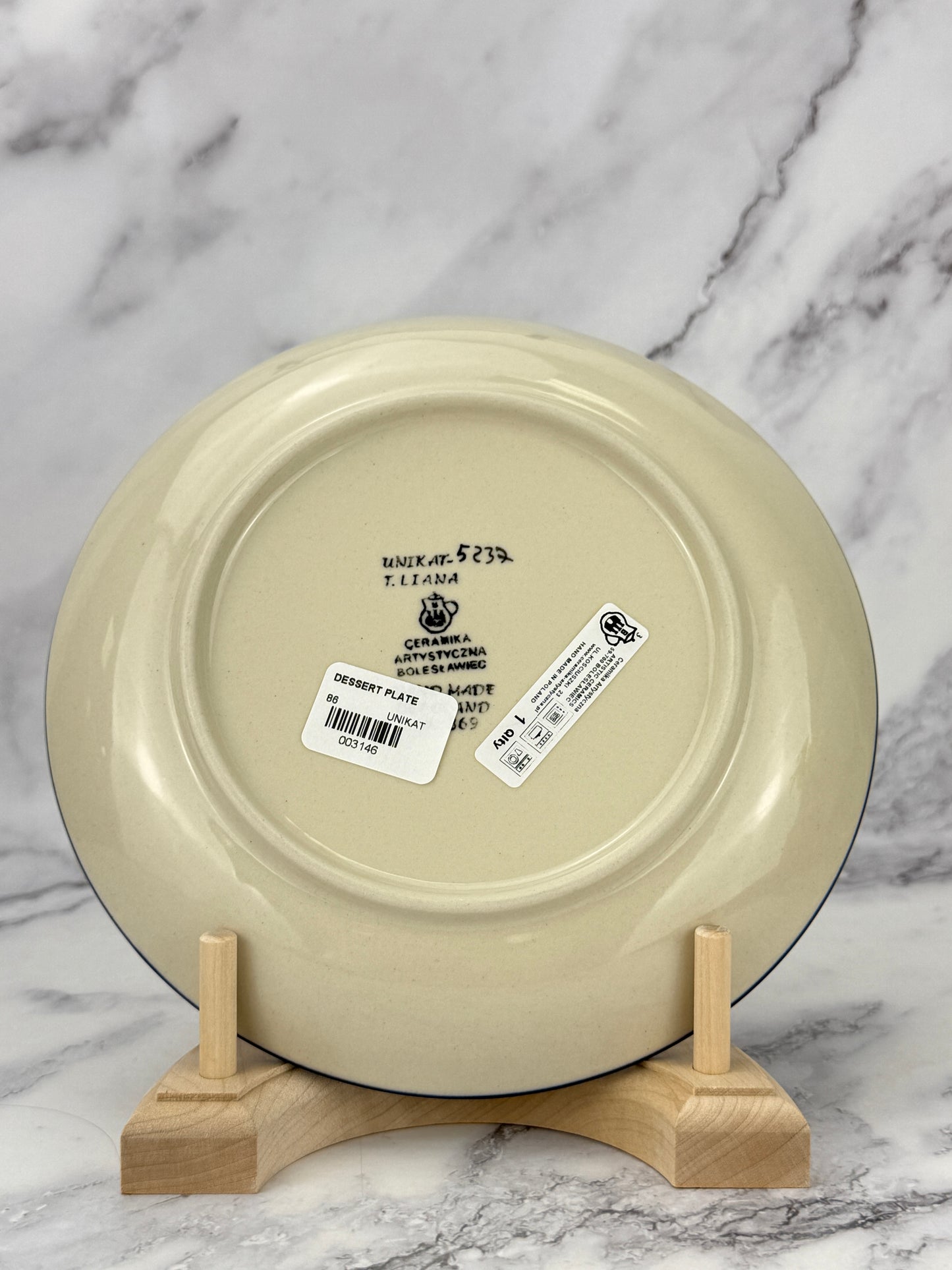 8" Unikat Dessert Plate - Shape 86 - Pattern U5237