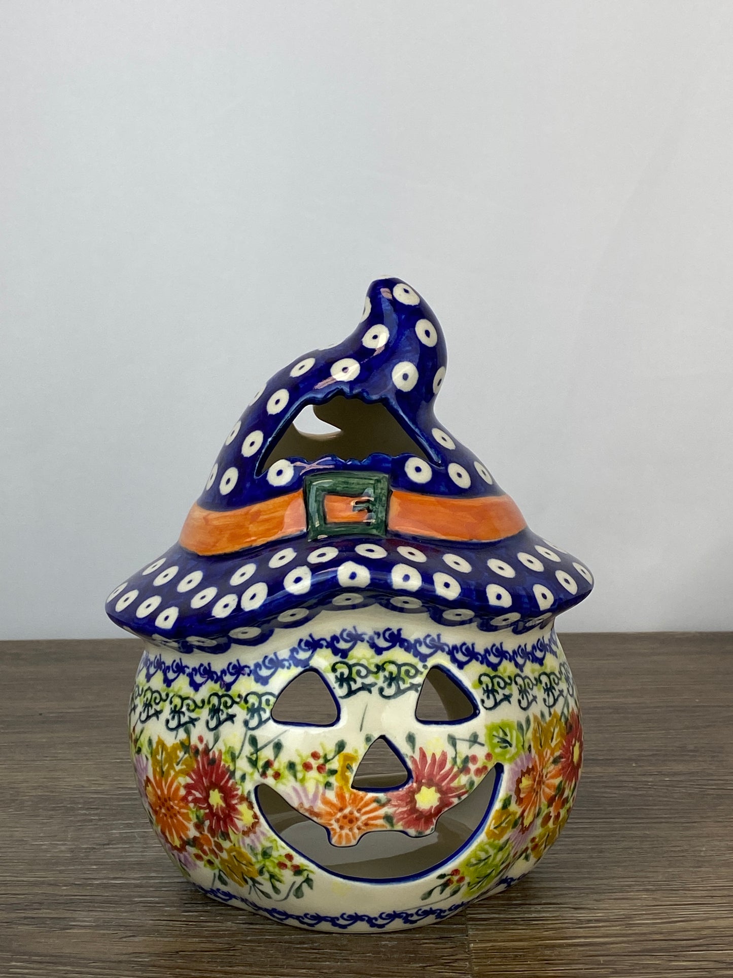 Small Unikat Pumpkin With Hat - Pattern U475