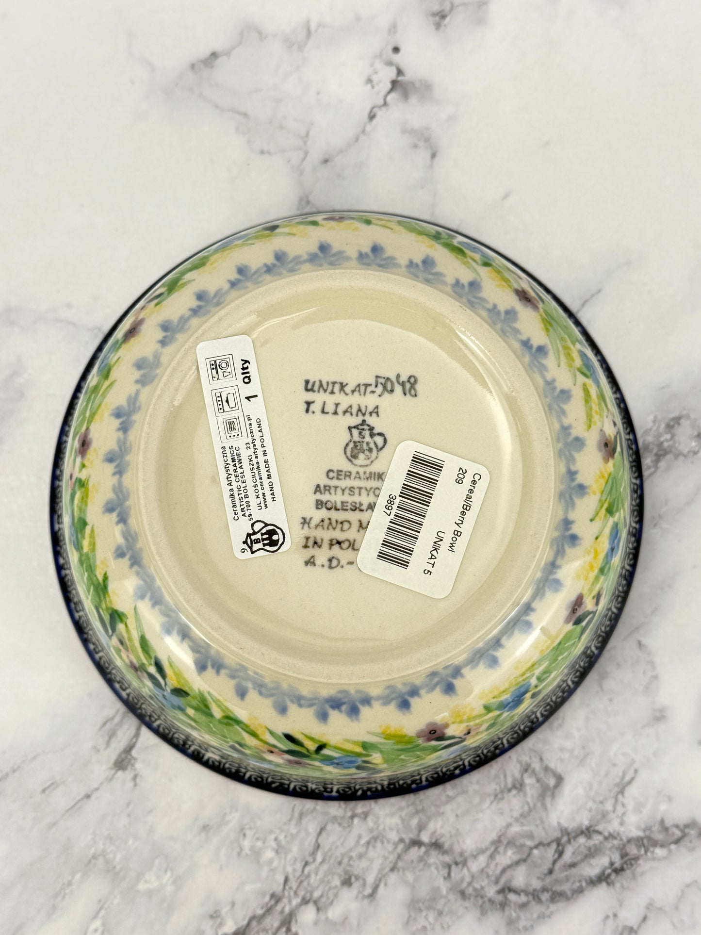 Unikat Cereal Bowl - Shape 209 - Pattern U5048