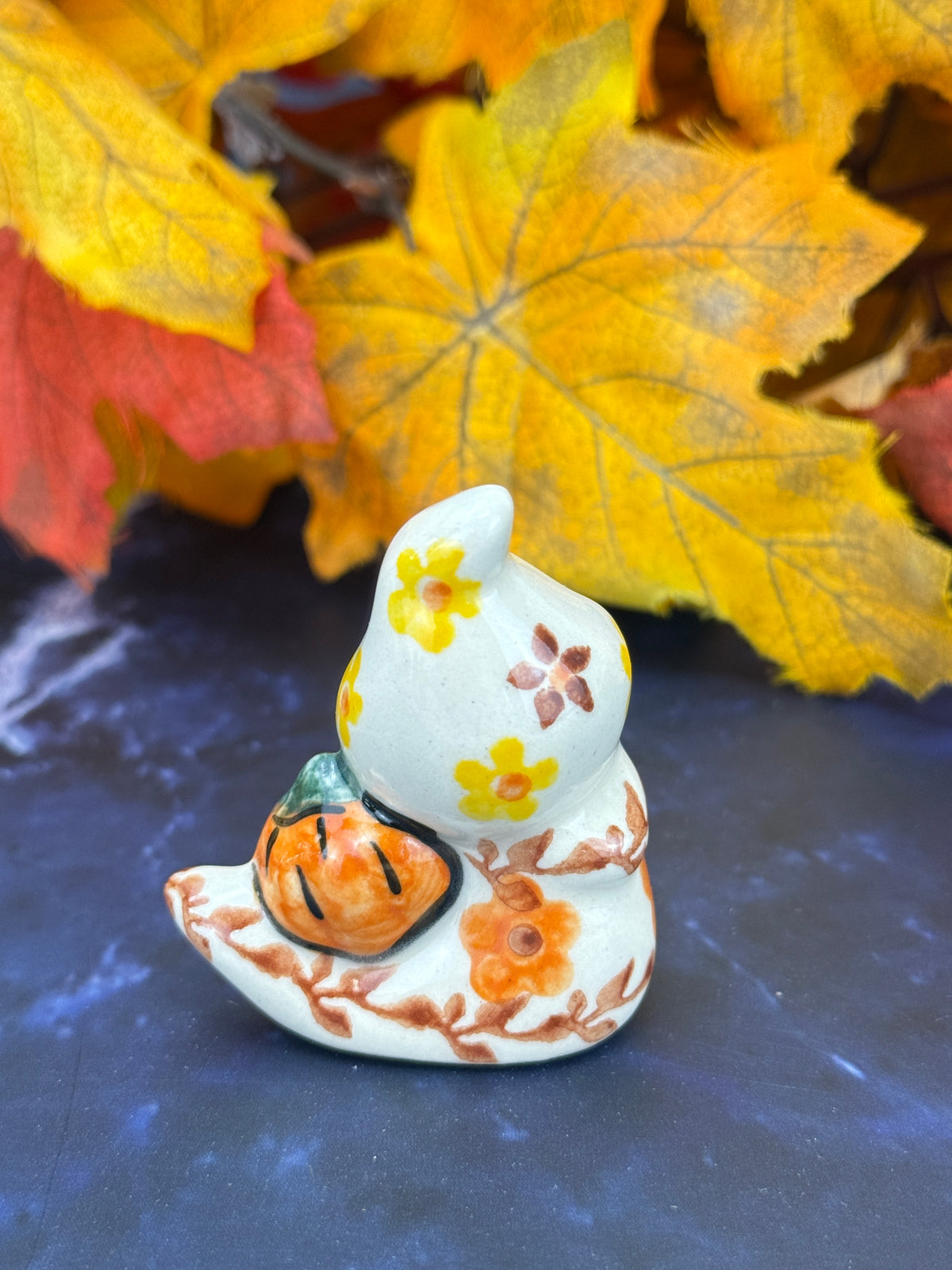 Vena Mini Ghost - Shape V616 - Orange & Yellow Flower