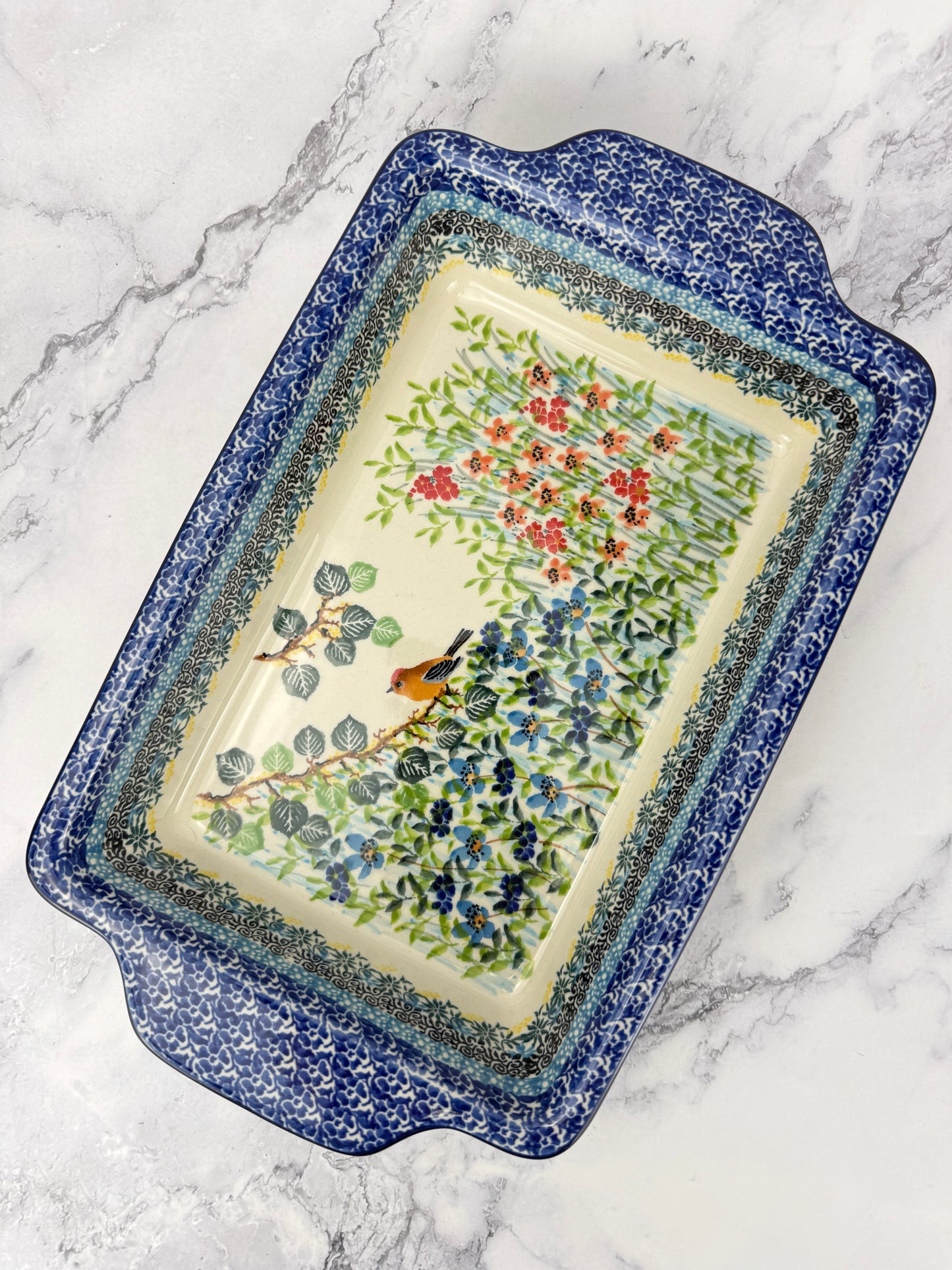 Unikat Rectangular Baker With Handles - Shape A59 - Pattern U5098