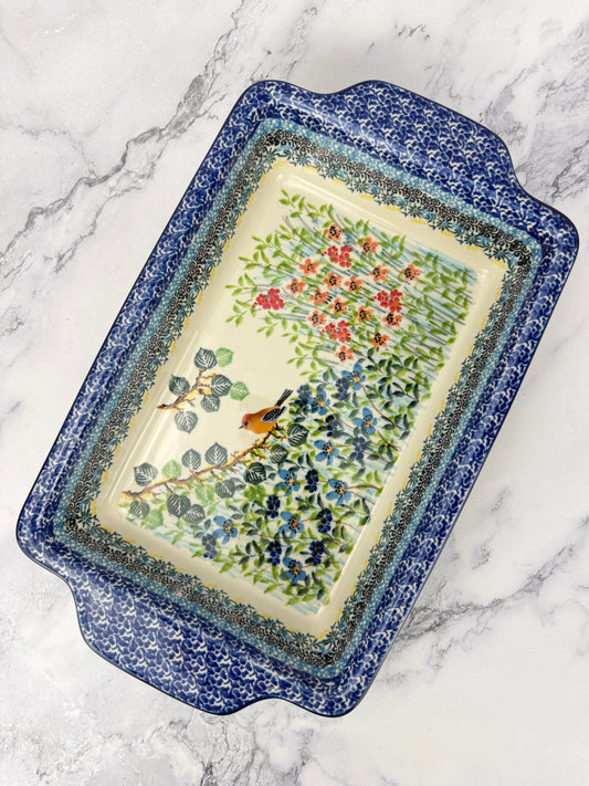 Unikat Rectangular Baker With Handles - Shape A59 - Pattern U5098