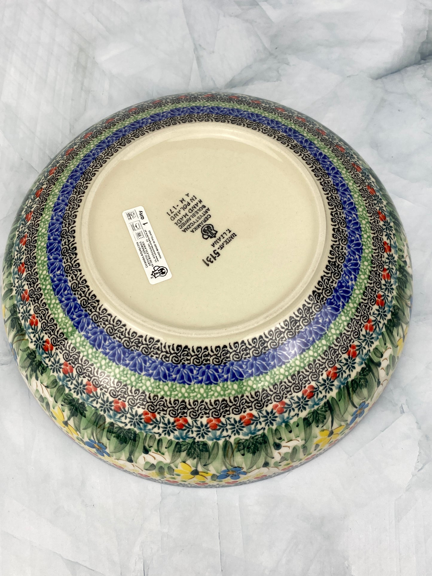 11" Unikat Serving Bowl - Shape C36 - Pattern U5131