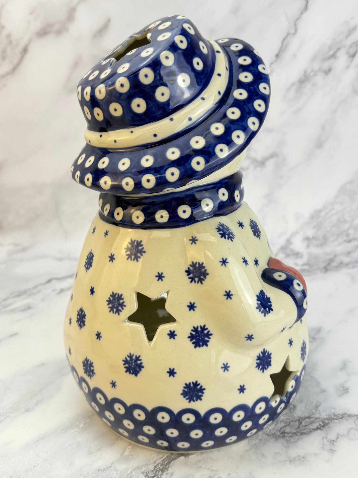 Shape V643 - Vena XL Snowman Votive - Snowflake Owl Eye