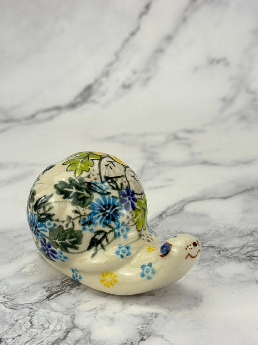 Snail Figurine - Shape V415 - Pattern Sunny Bloom