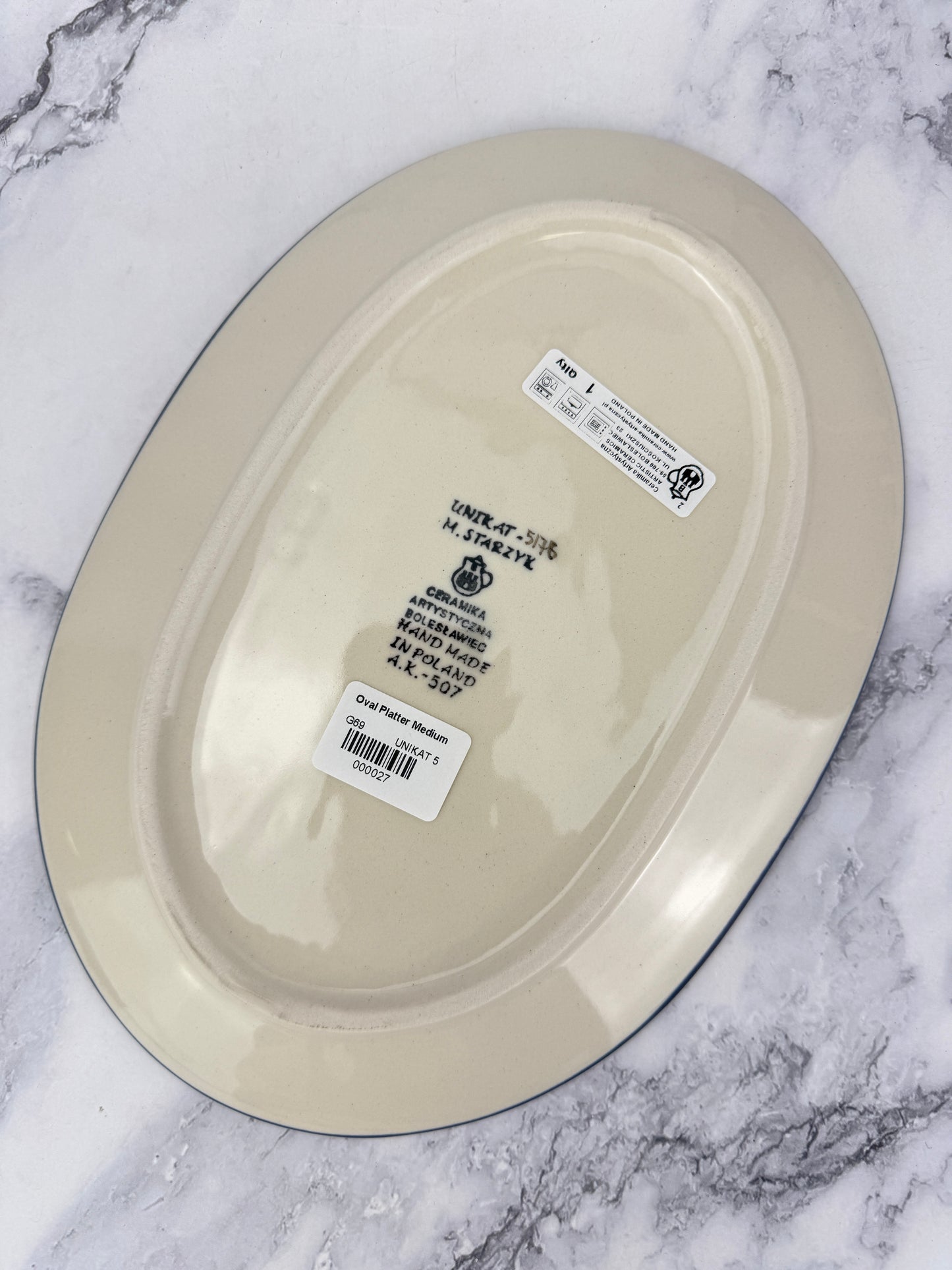 Medium Unikat Oval Platter - Shape G69 - Pattern U5176