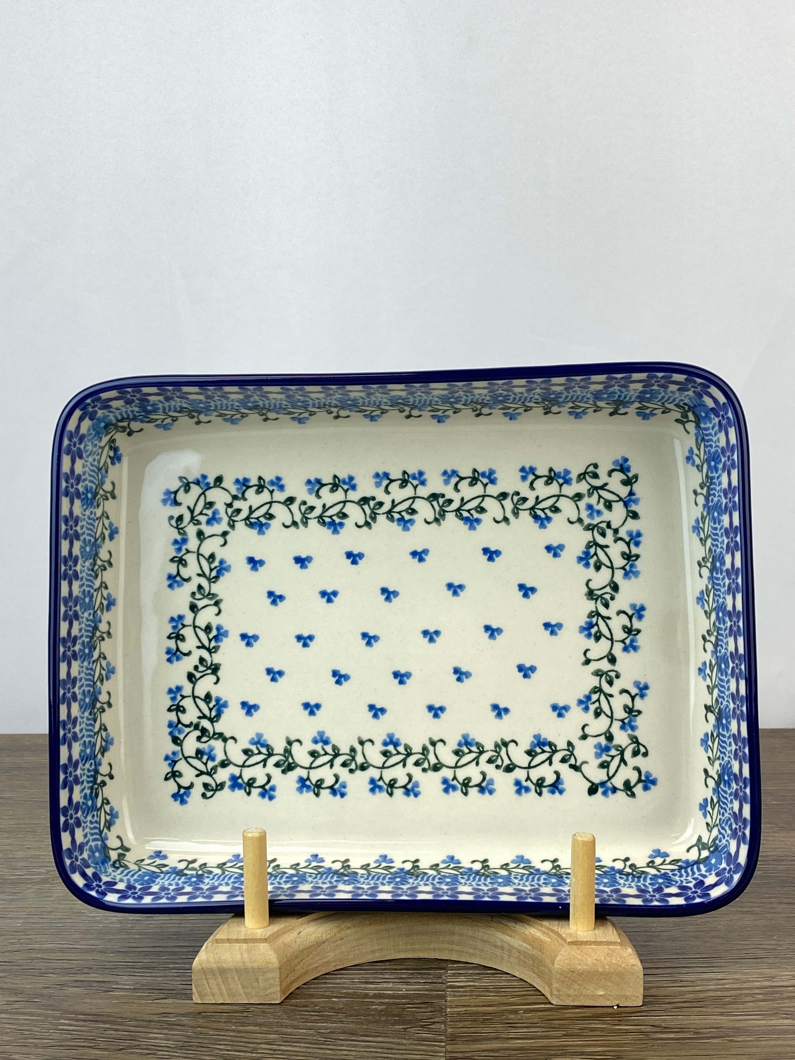 Shallow Rectangle Pattern Shallow Rectangular Baker - Shape 403 - Pattern 1821 – Polish Pottery ...