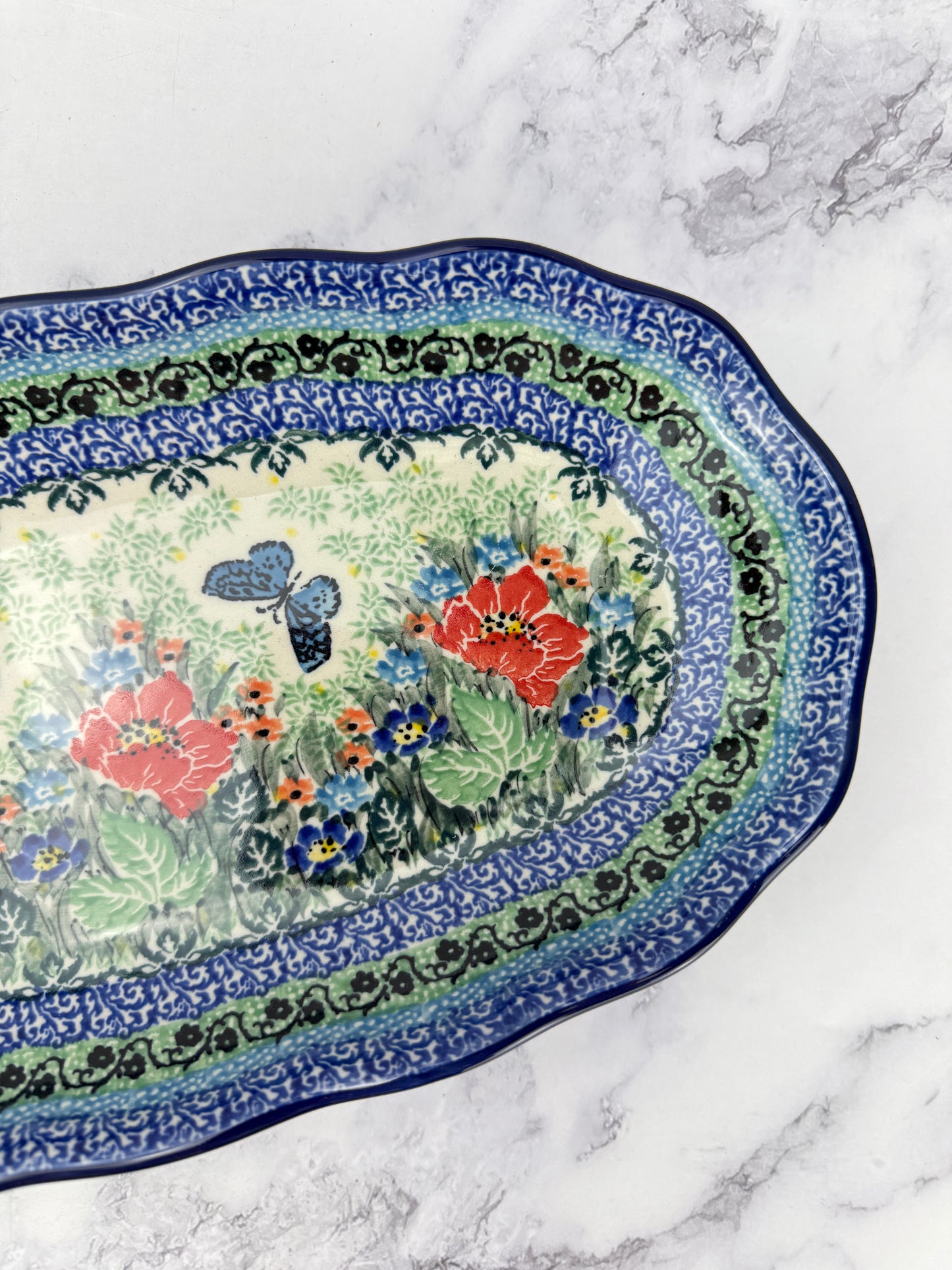 Scalloped Unikat Tray - Shape A42 - Pattern U4553