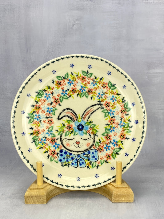 Vena Unikat Dessert Plate - V132-350 - Blue Bow Tie Bunny