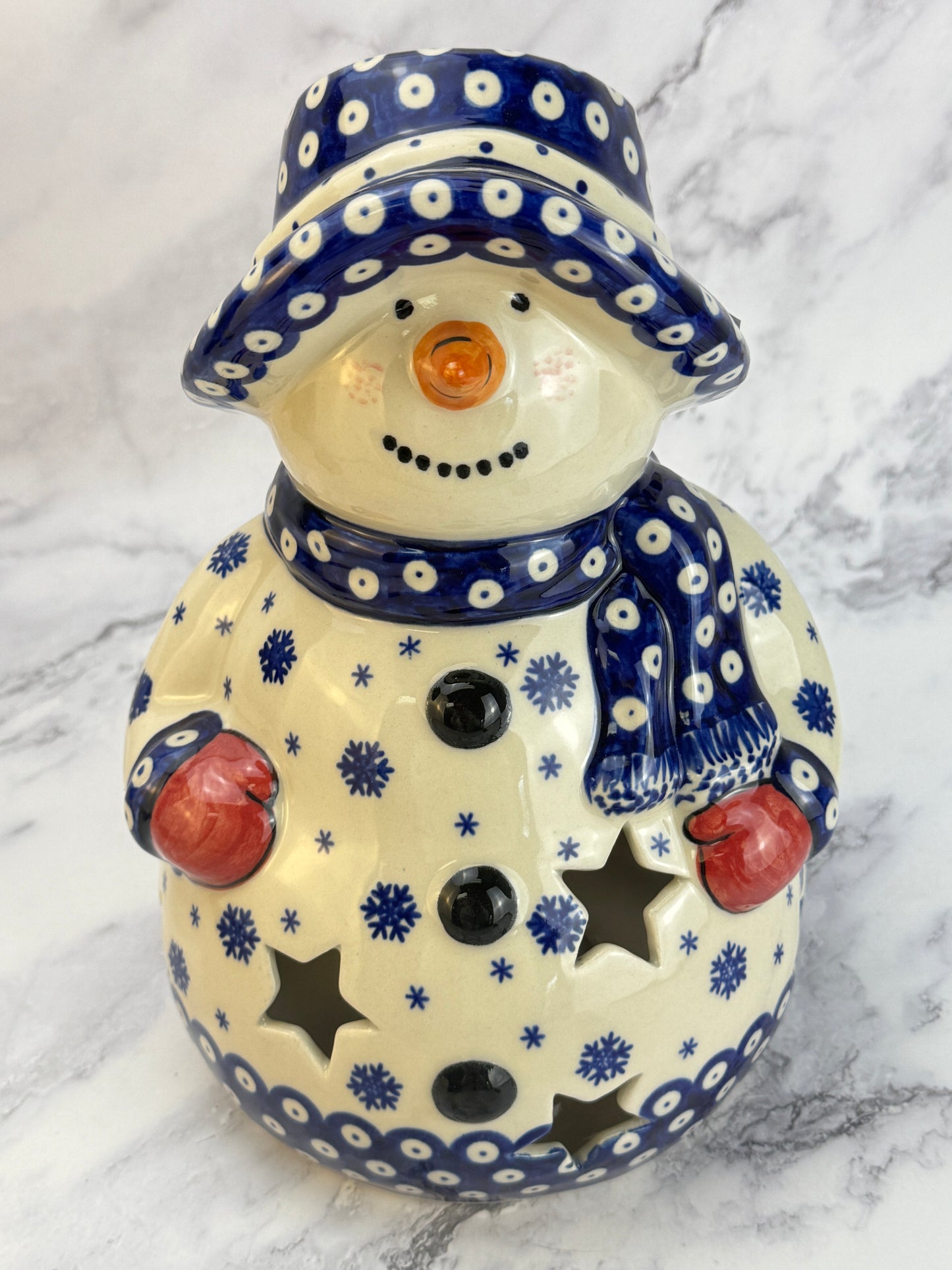 Shape V643 - Vena XL Snowman Votive - Snowflake Owl Eye