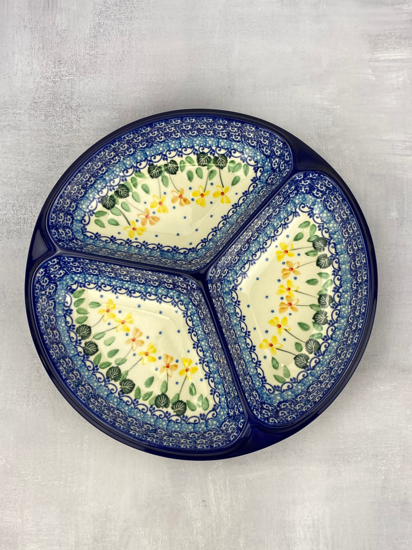 Divided Round Dish - Shape 484 - Pattern 2753