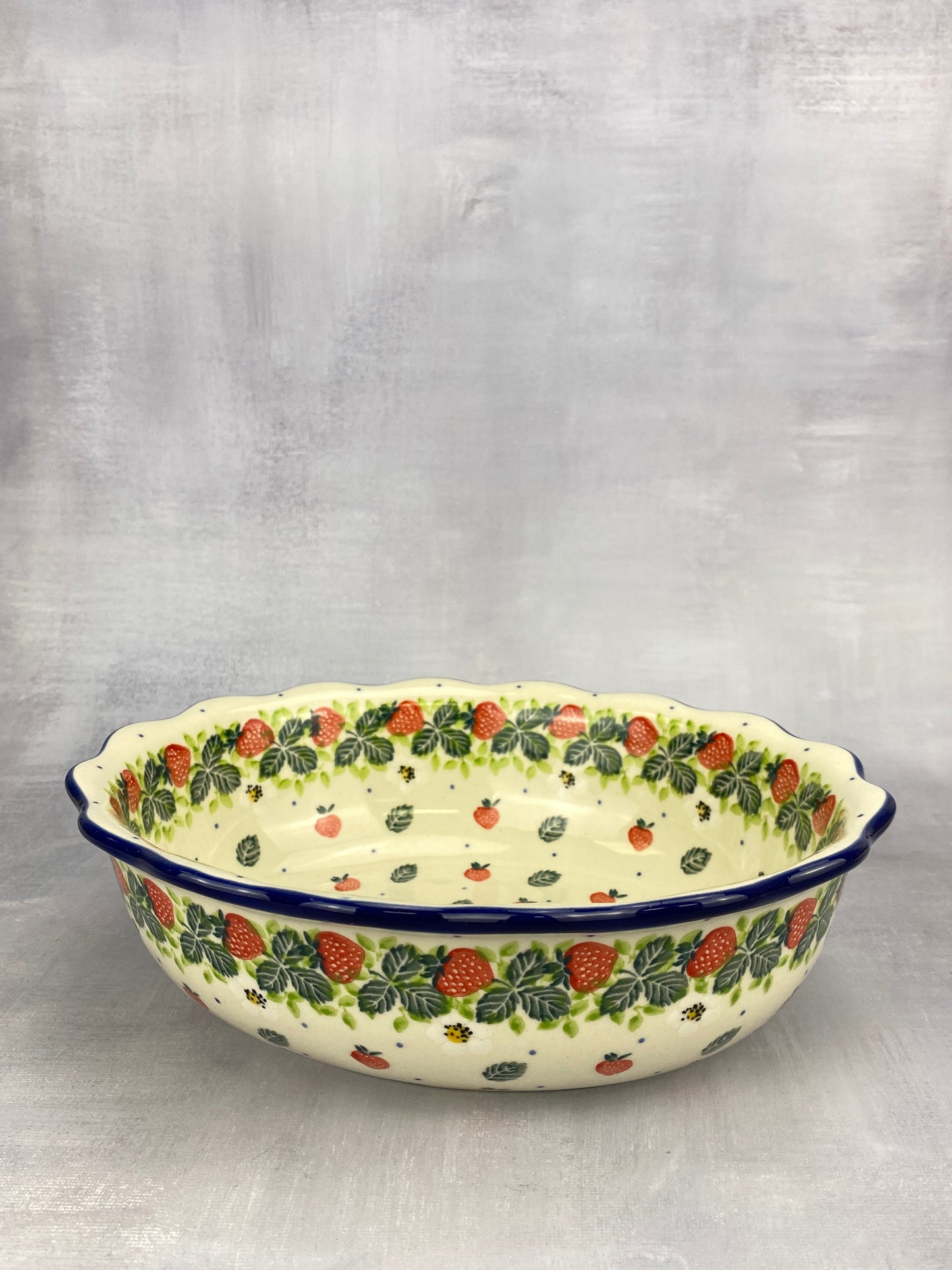 Scalloped Oval Bowl - Shape D78 - Pattern 2709