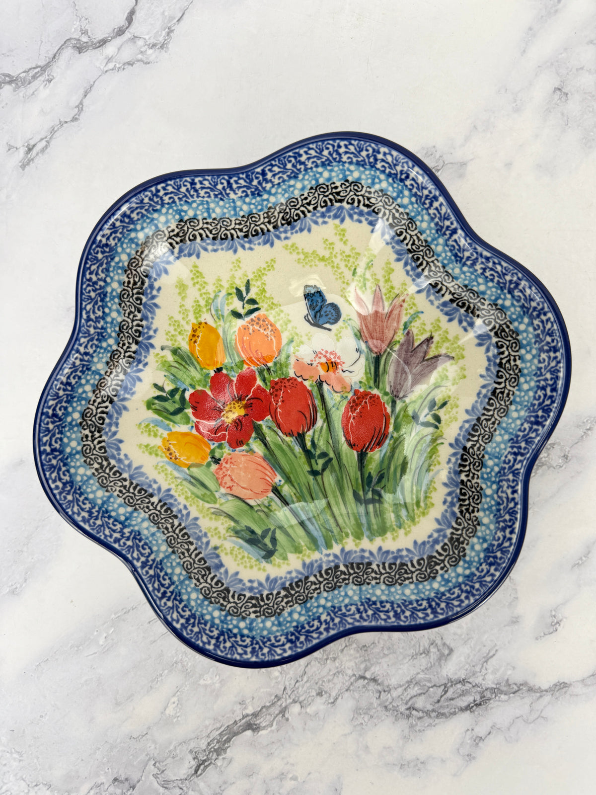 Small Unikat Flower Bowl - Shape 717 - Pattern U5314