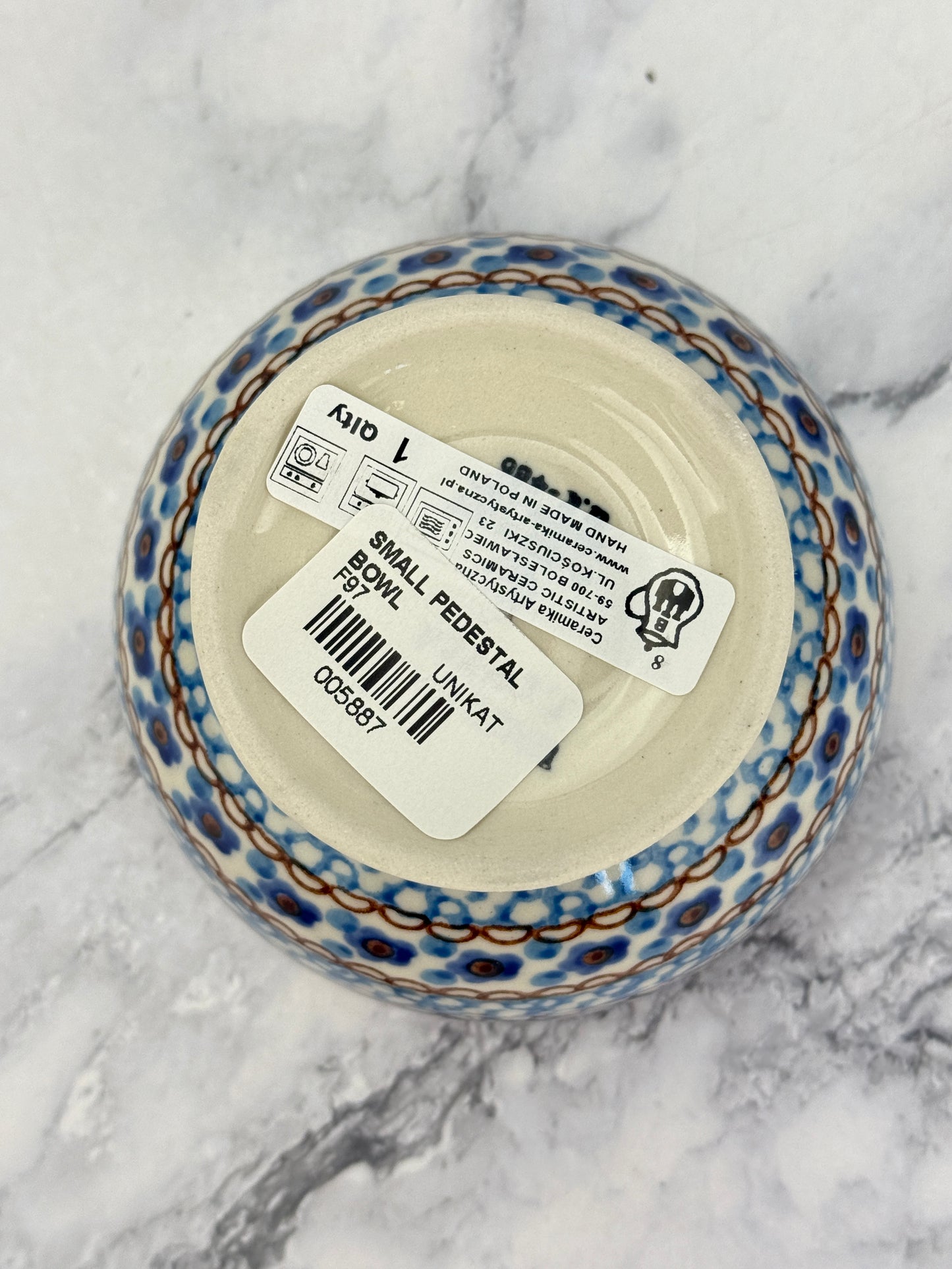 Mini Unikat Pedestal Bowl - Shape F97 - Pattern U408C