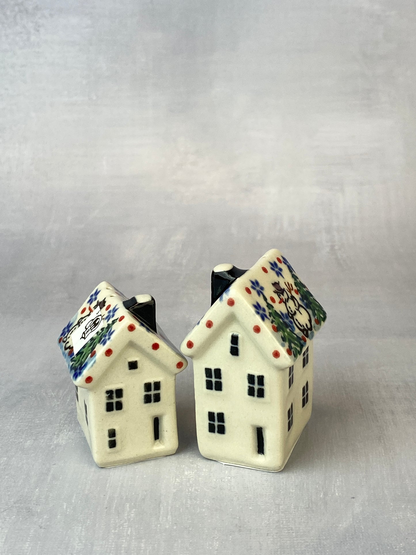 Cottage Shaped Salt & Pepper Shakers - Shapes G24 & G25 - Pattern U4661