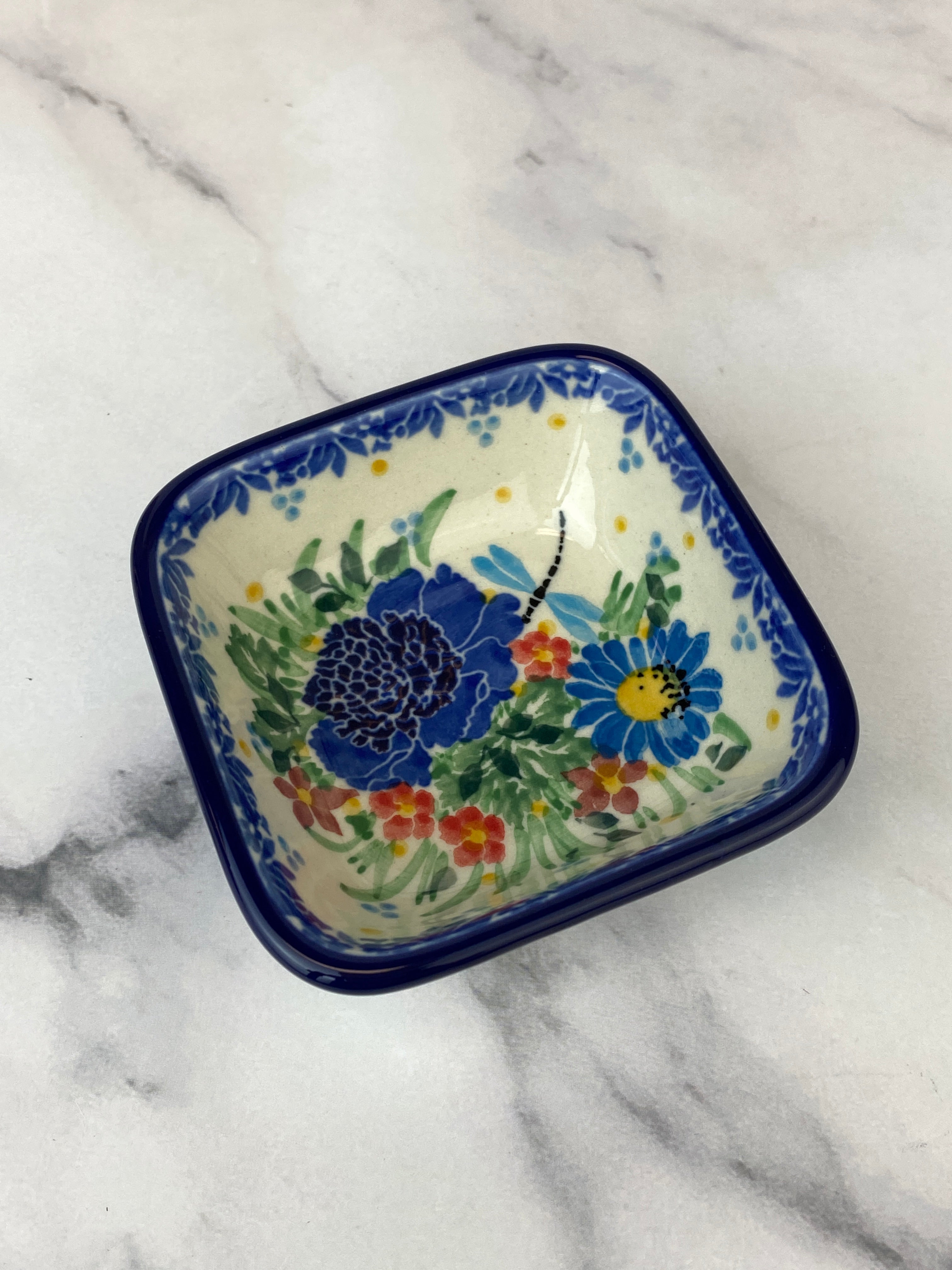 Small Unikat Dip Bowl - Shape 604 - Pattern U5159 – Polish Pottery Westlake
