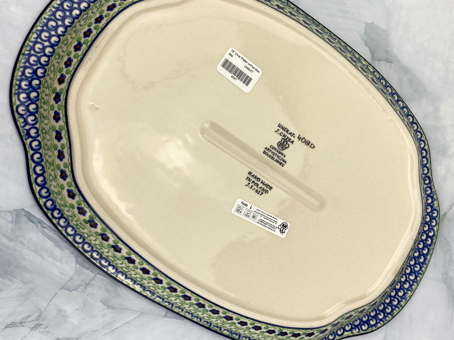 Unikat Platter With Handles - Shape 684 - Pattern U408D