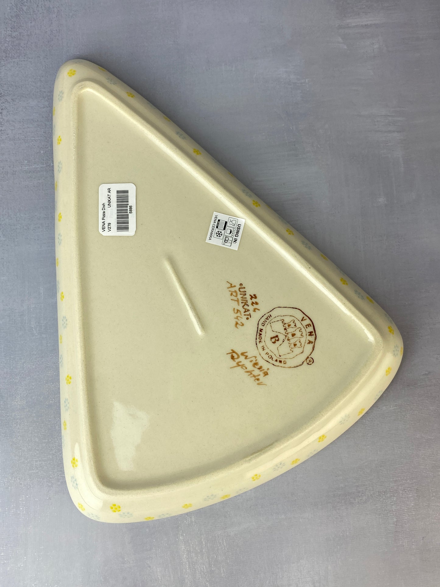 Unikat Pizza Plate - Shape V279 - Pattern A542
