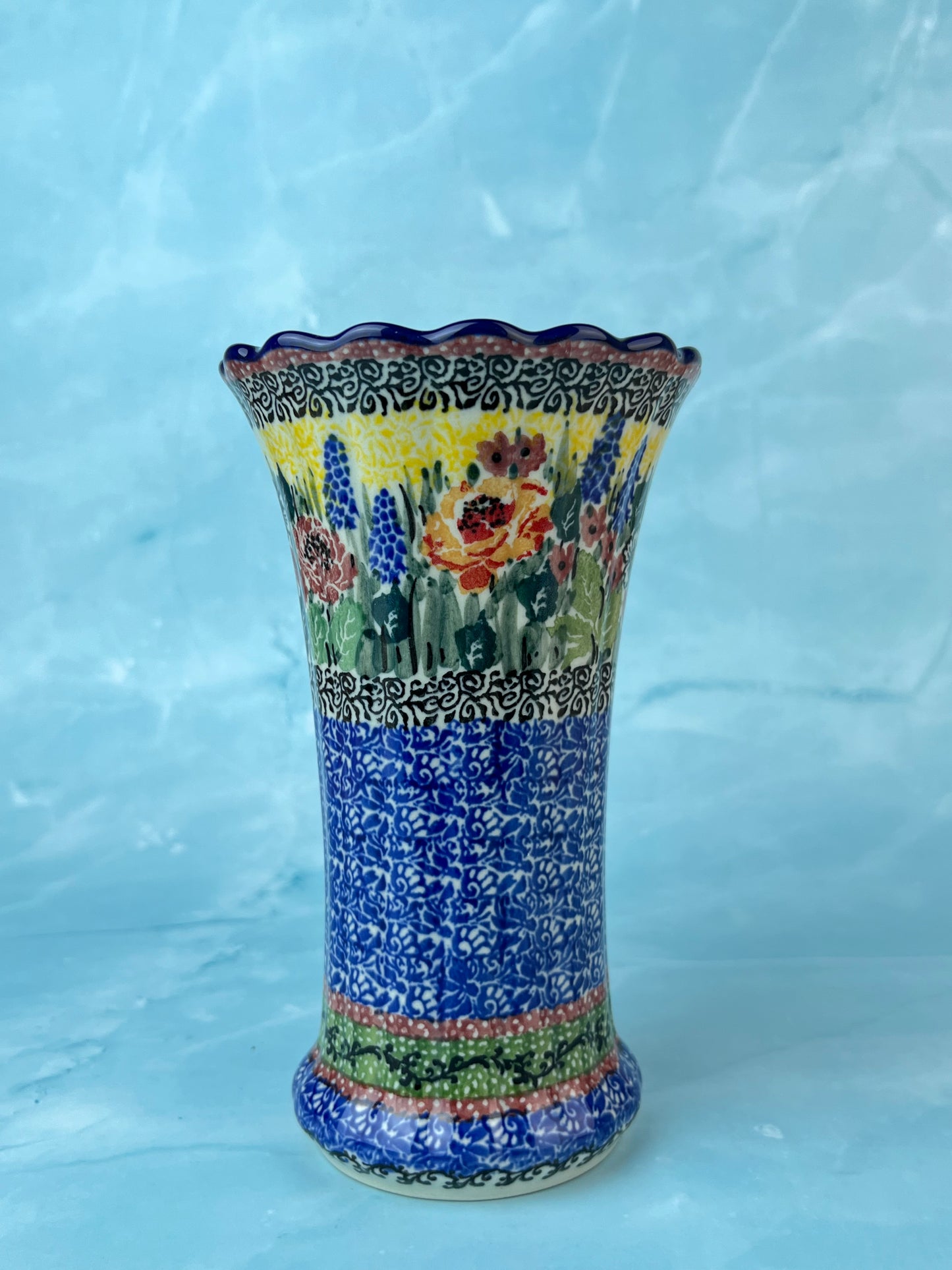 Ruffled Unikat Vase - Shape 50 - Pattern U4288
