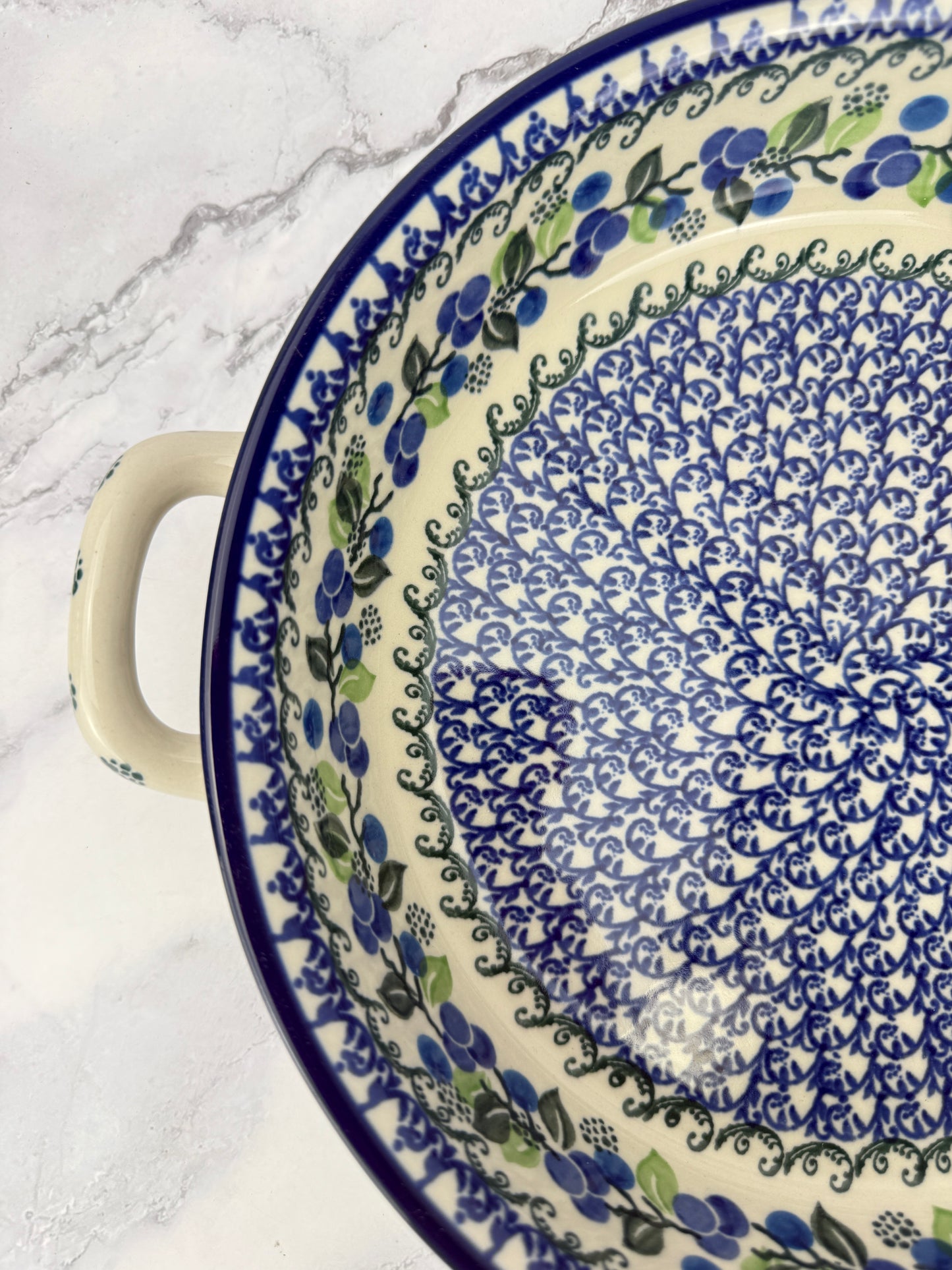 10" Round Baker With Handles - Shape 420 - Pattern 1416