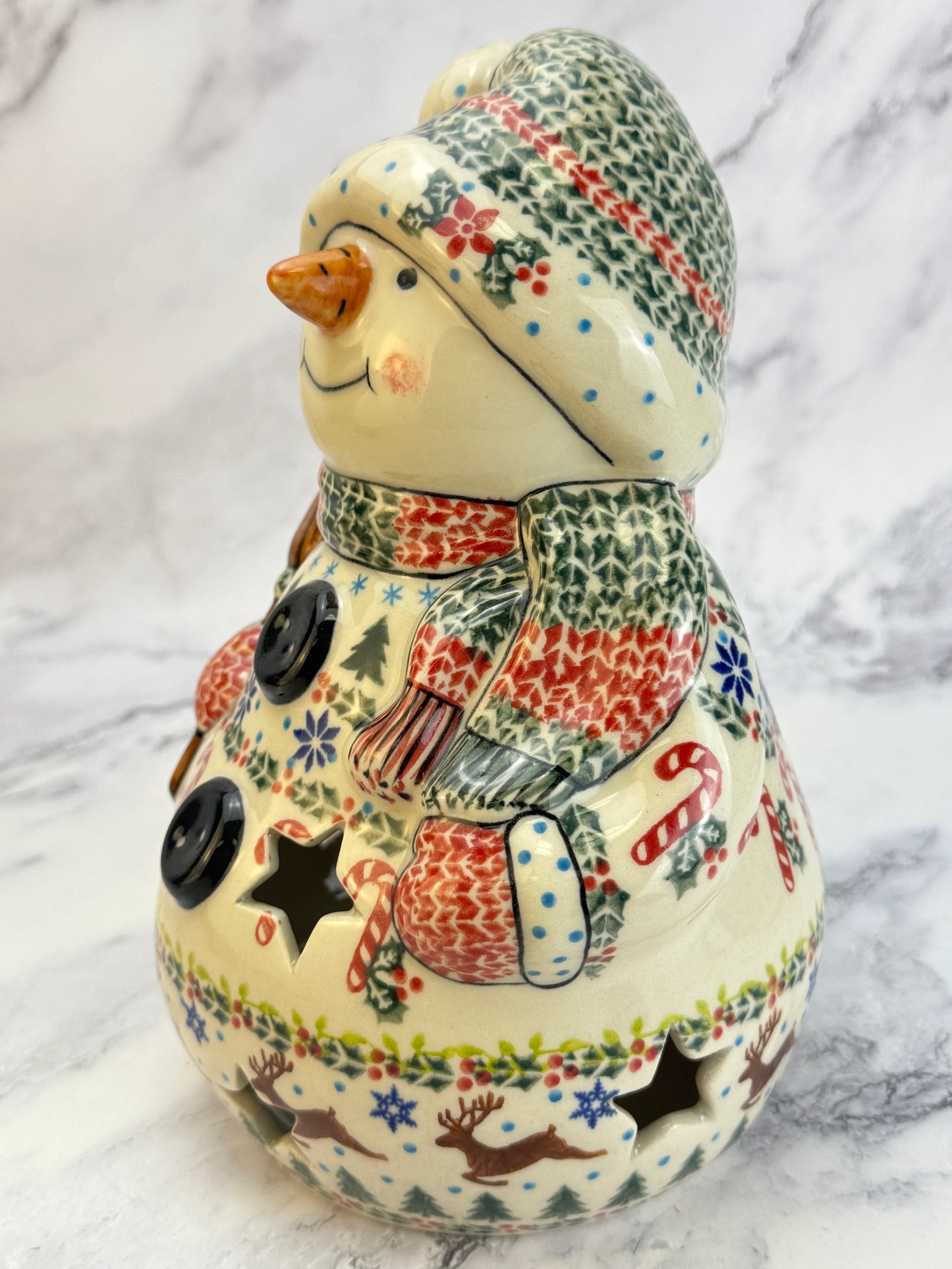 Vena Snowman With Broomstick - Shape V641 - Christmas Sweater