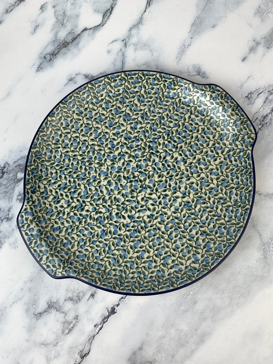 Round Platter With Handles / Pizza Stone - Shape 151 - Pattern 1658