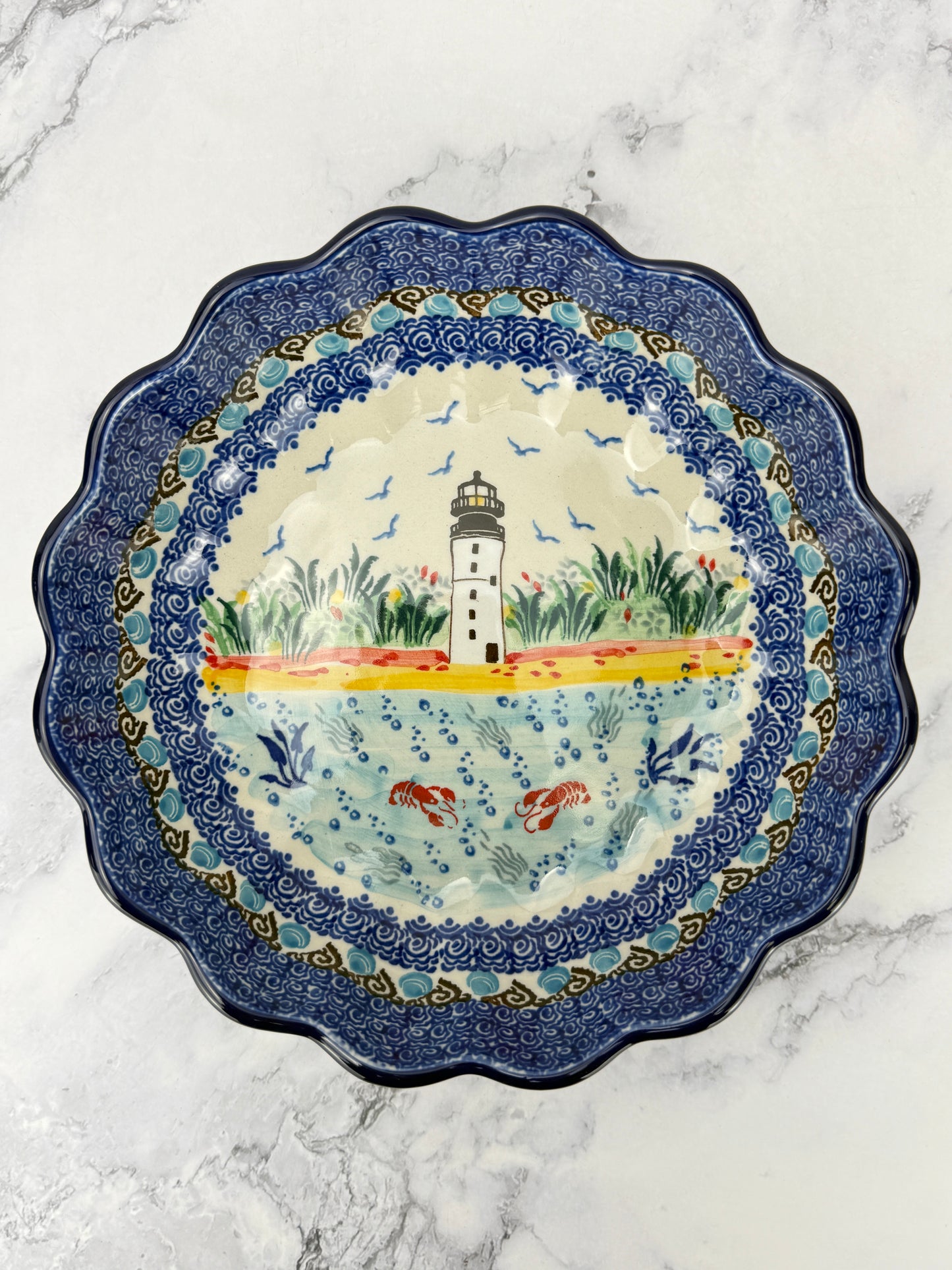 Unikat Scalloped Bowl - Shape 974 - Pattern U5241