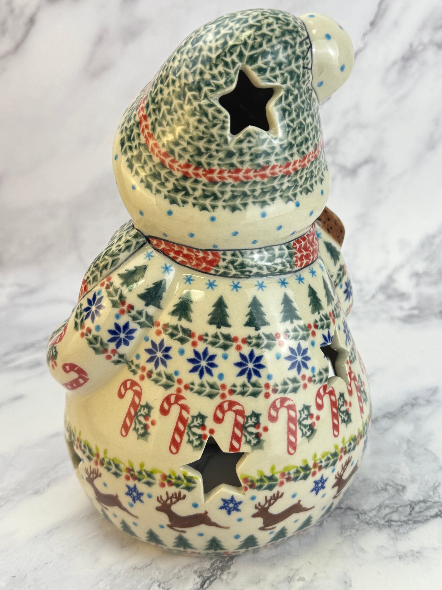 Vena Snowman With Broomstick - Shape V641 - Christmas Sweater