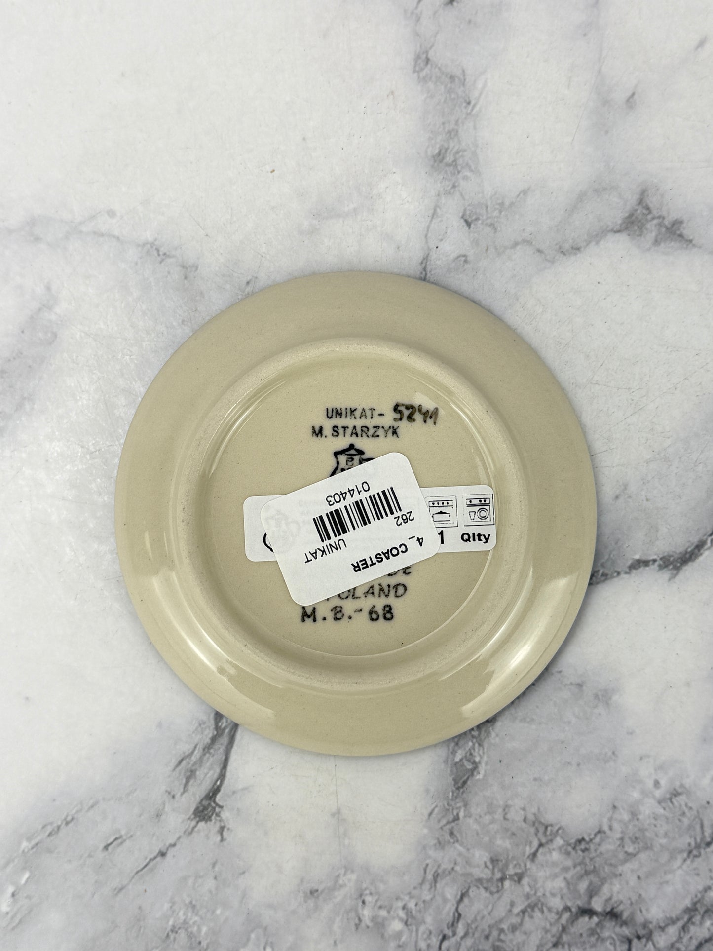 4” Unikat Coaster - Shape 262 - Pattern U5241