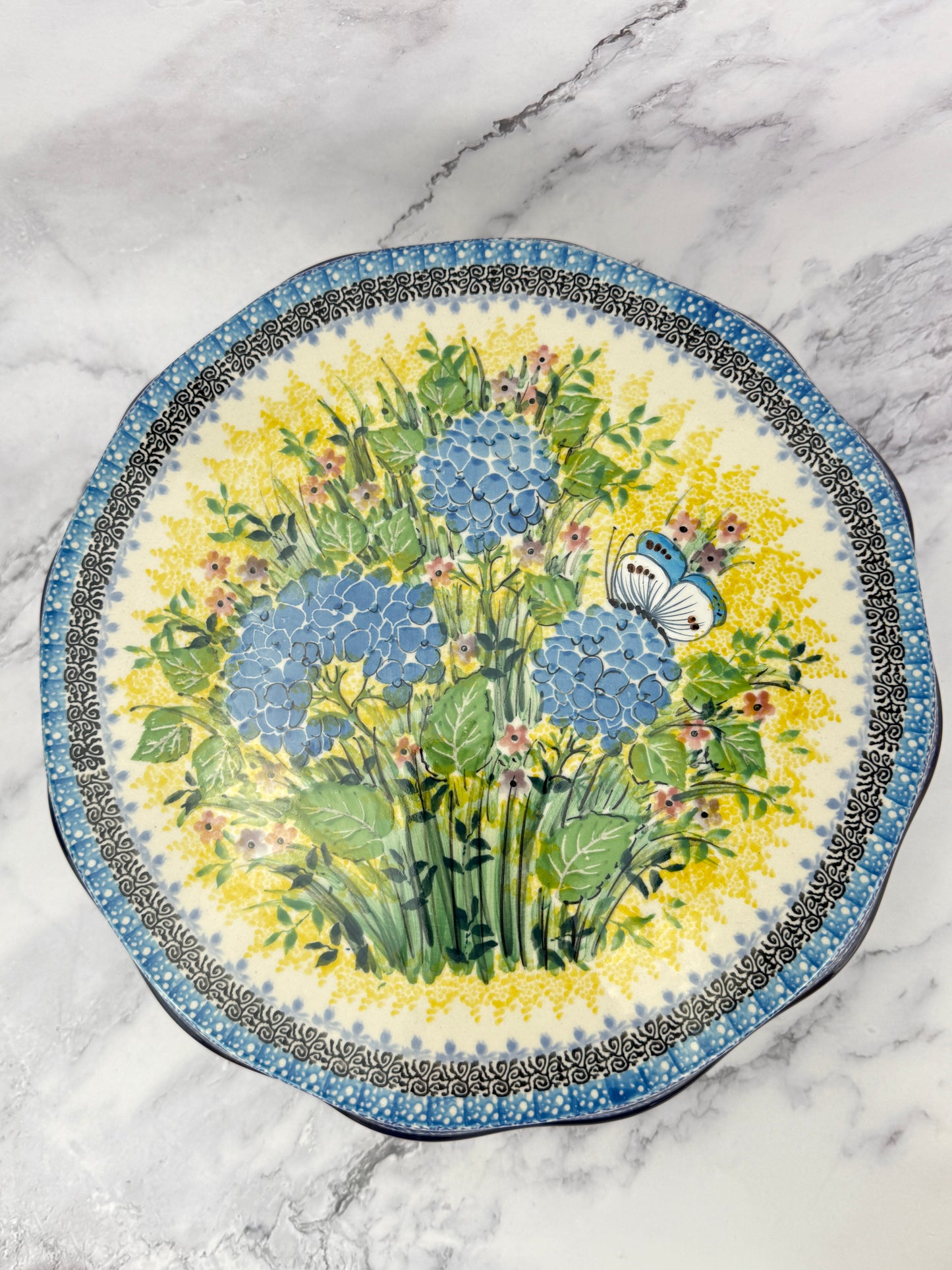 Unikat Pedestal Cake Plate & Server - Shape 148 & 438 - Pattern U5048