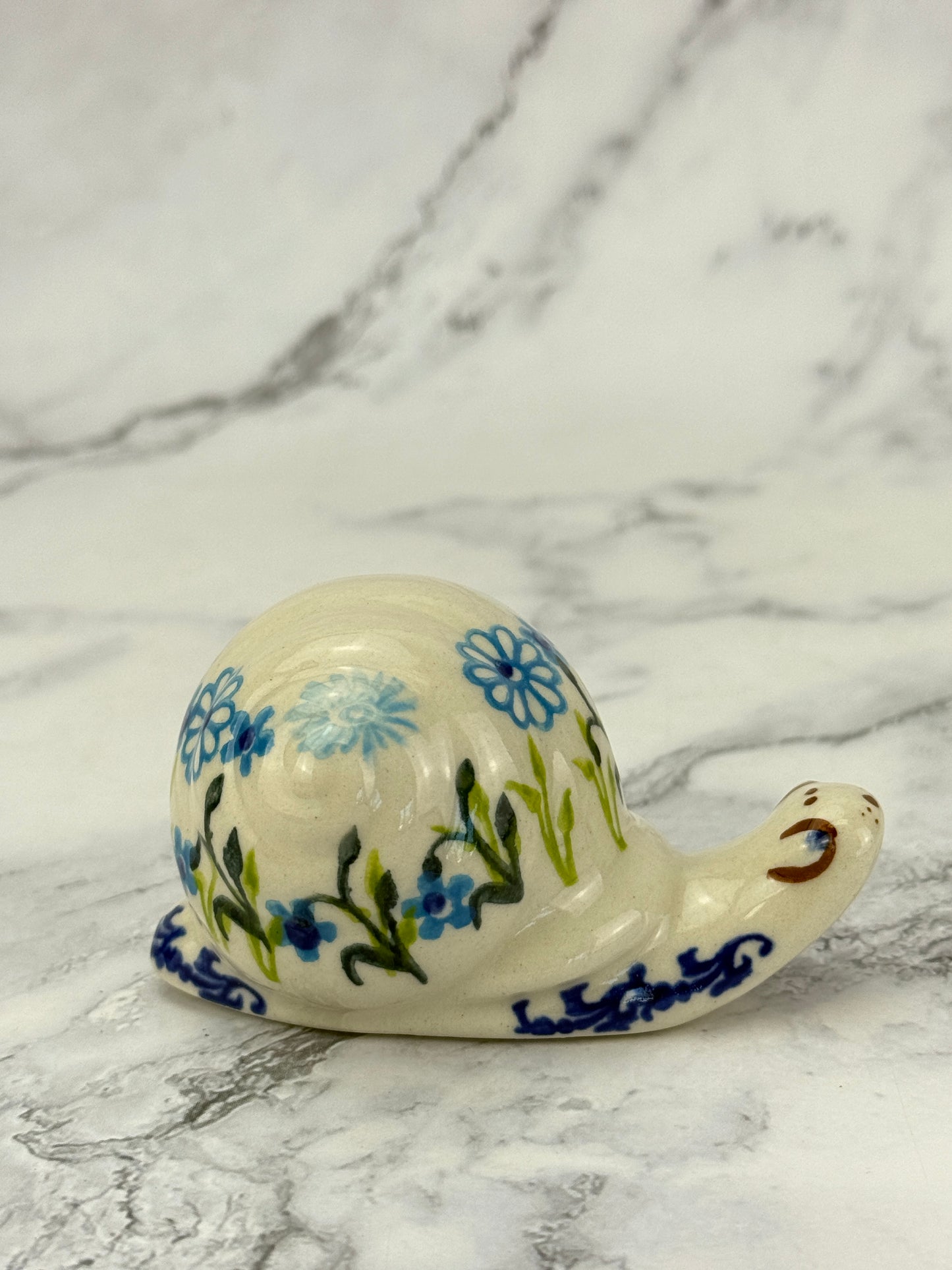 Snail Figurine - Shape V415 - Pattern Royal Garden