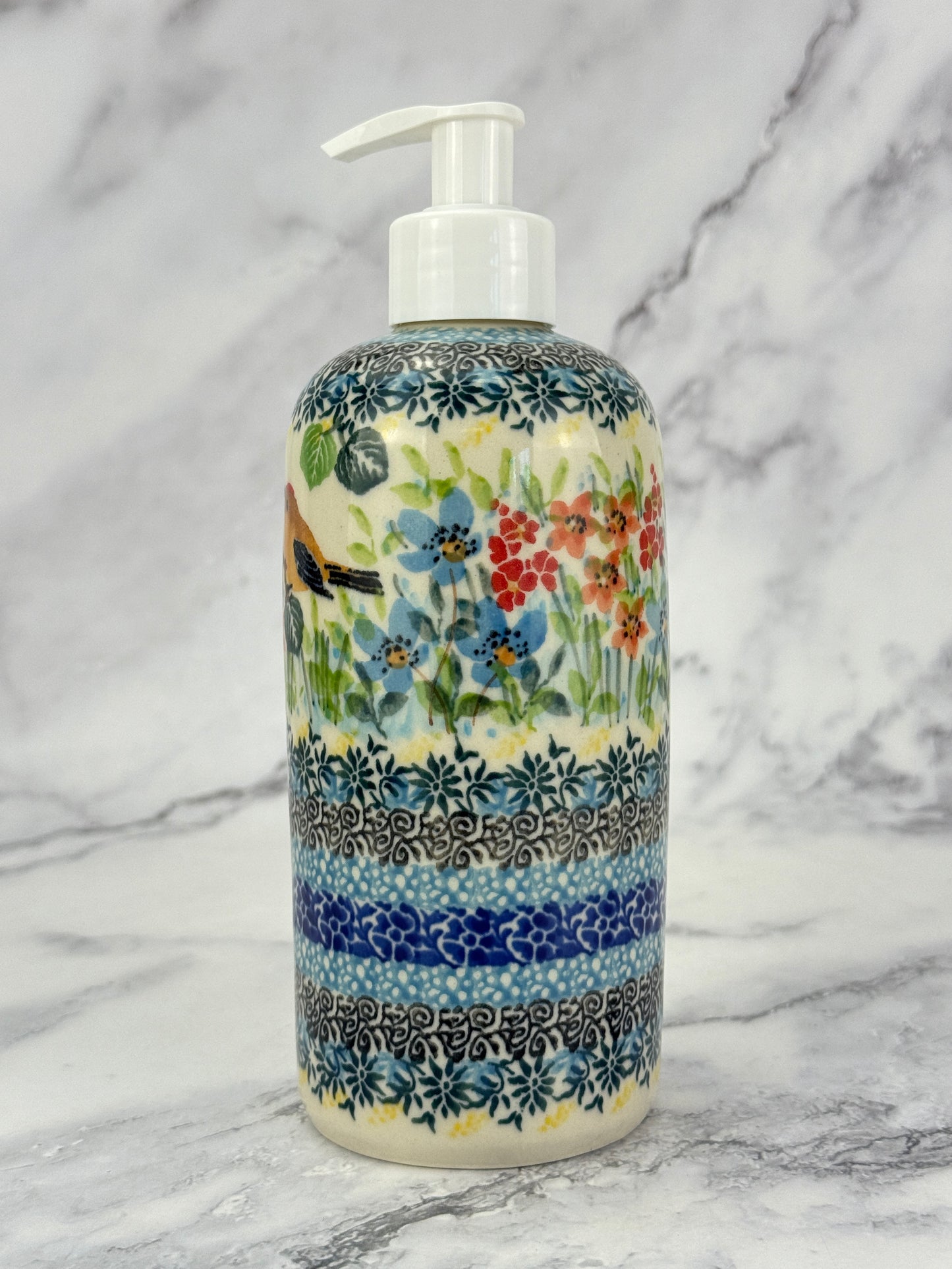 Tall Unikat Soap Dispenser - Shape G42 - Pattern U5098