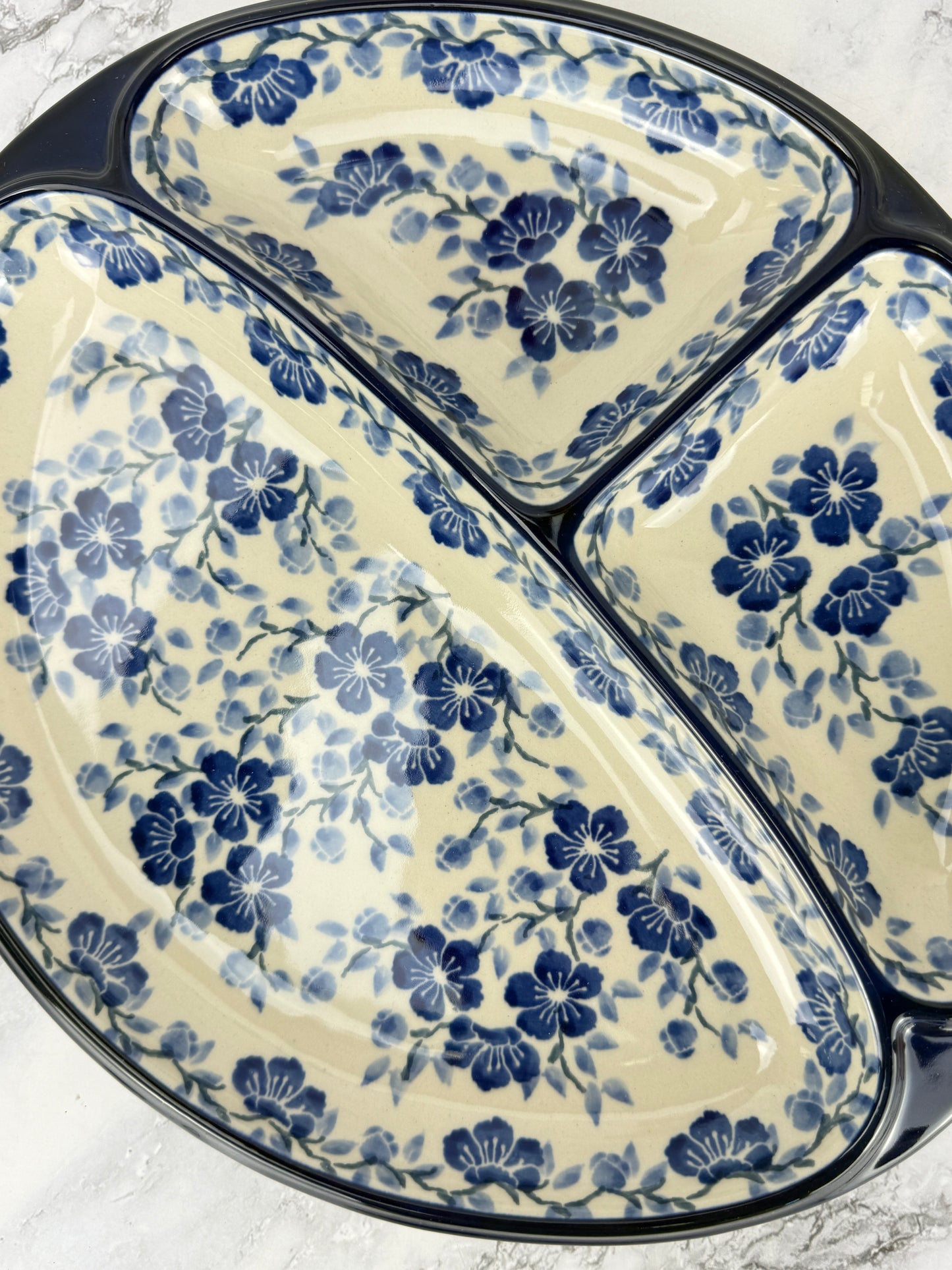 Divided Oval Dish - Shape 485 - Pattern 3428