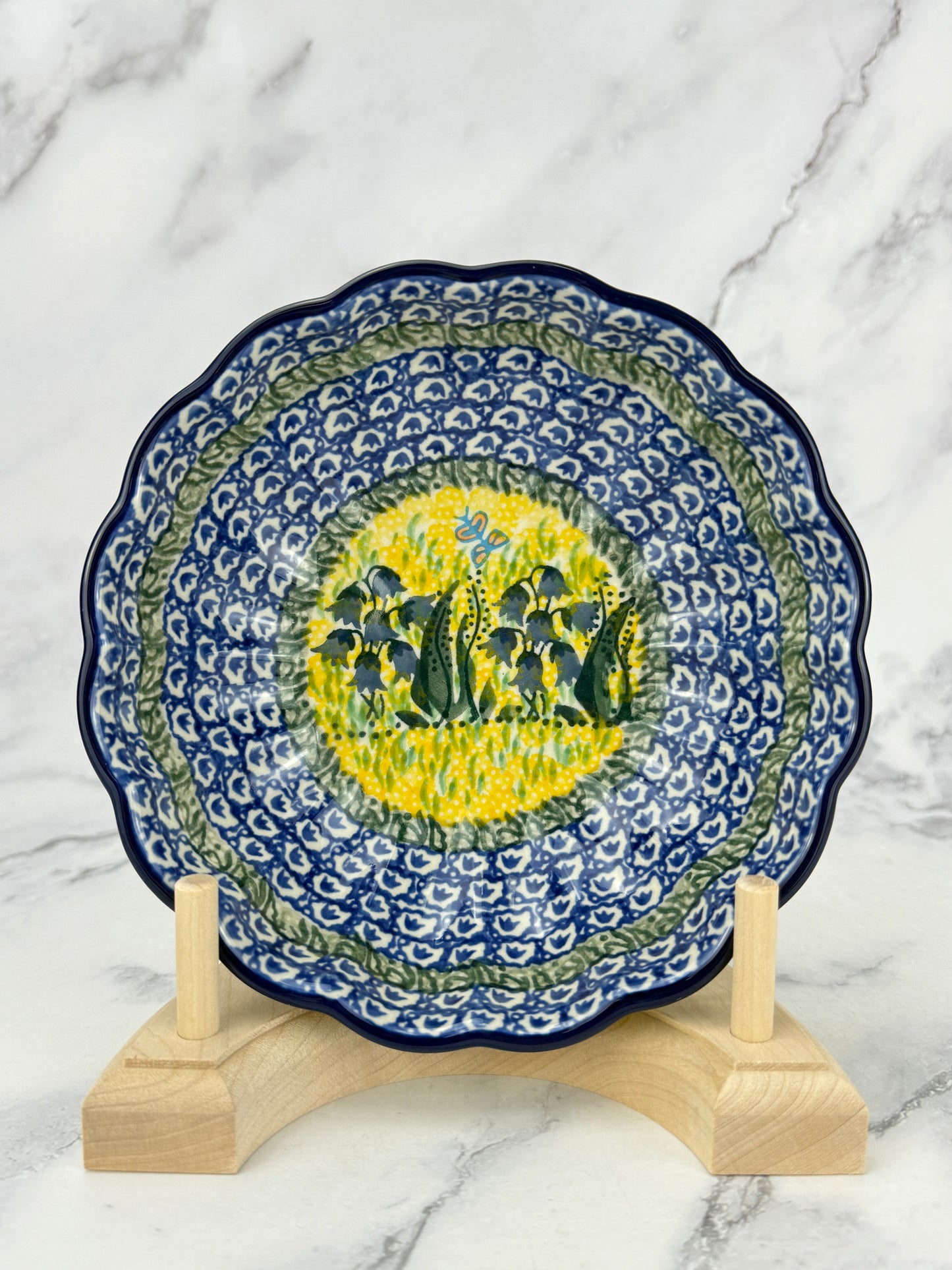 Unikat Ruffled Bowl - Shape 448 - Pattern U1483