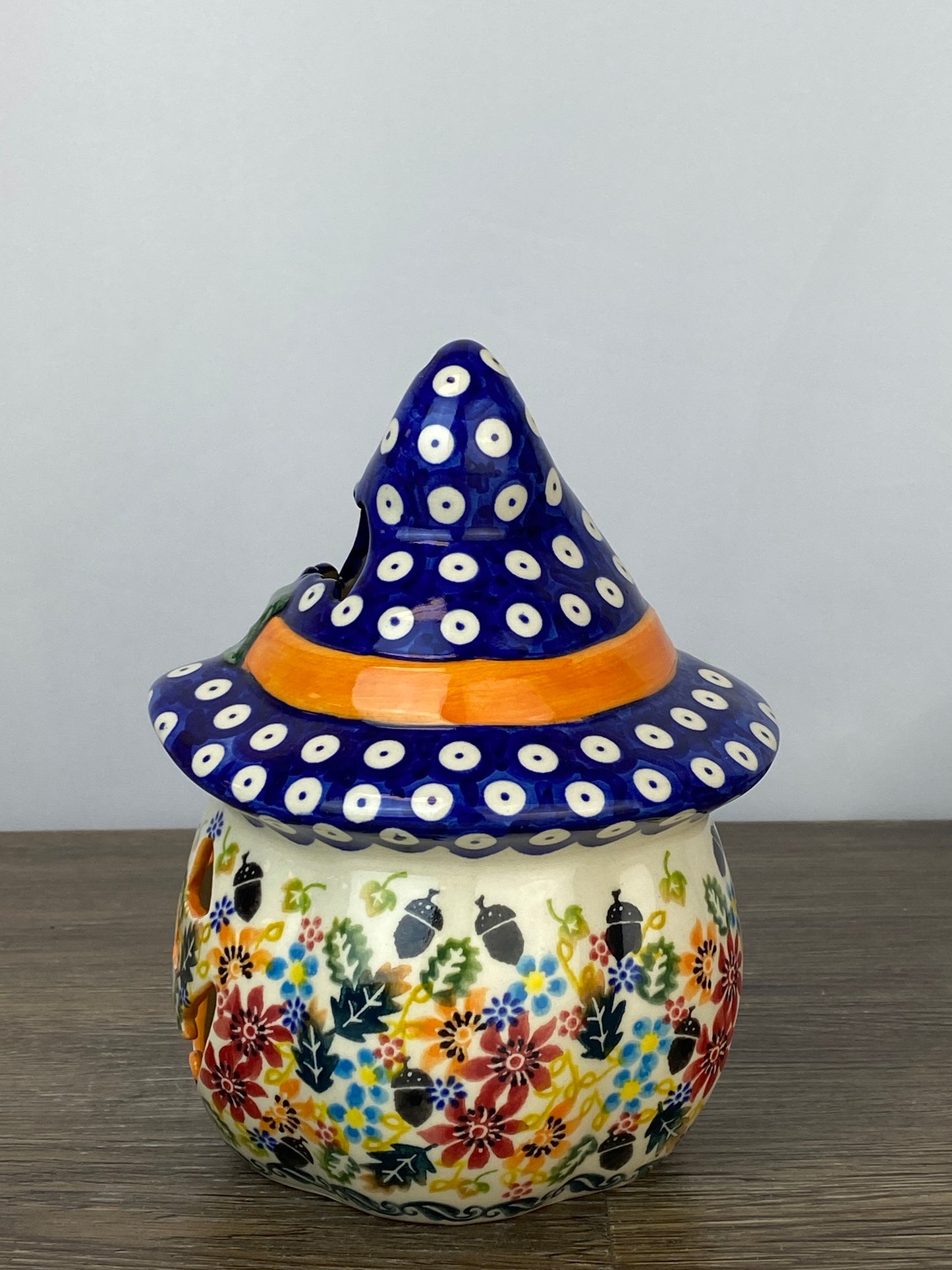 Small Unikat Pumpkin With Hat - Pattern U633