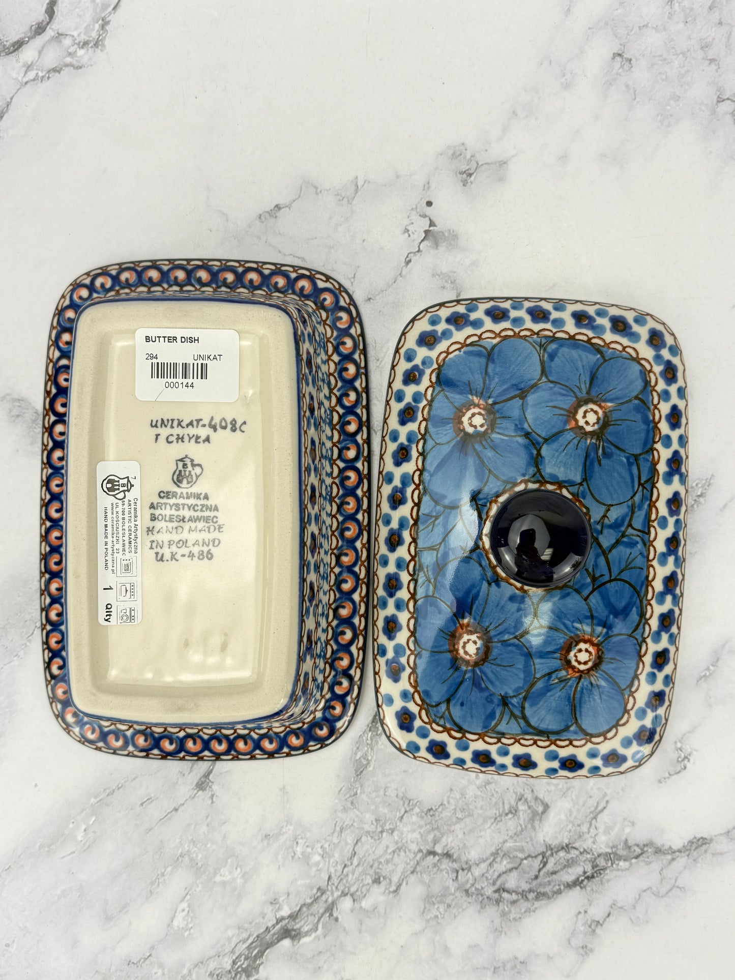 Unikat Butter Dish - Shape 294 - Pattern U408C