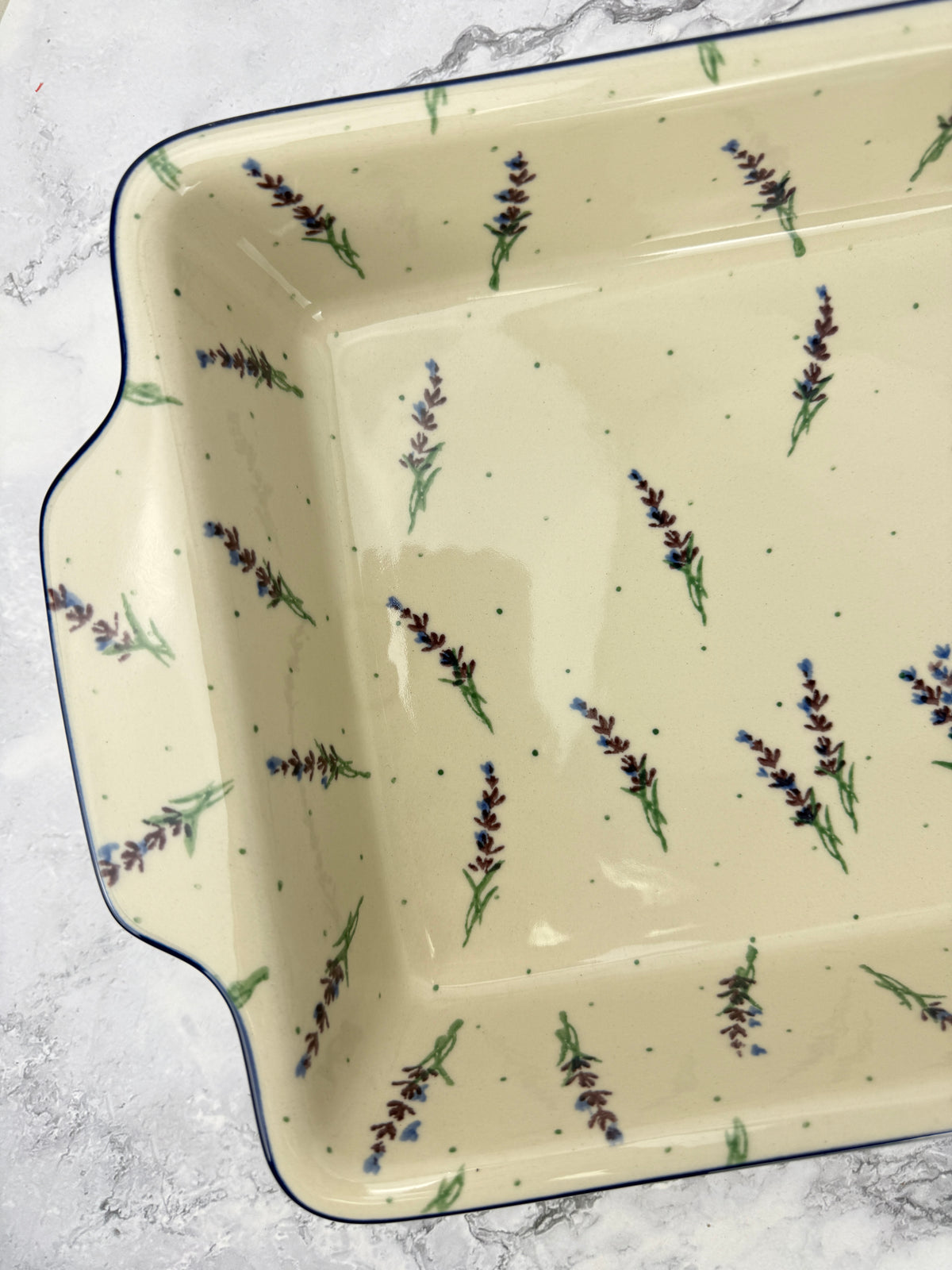 Large Rectangular Baker with Handles - Shape A56 - Pattern 3308