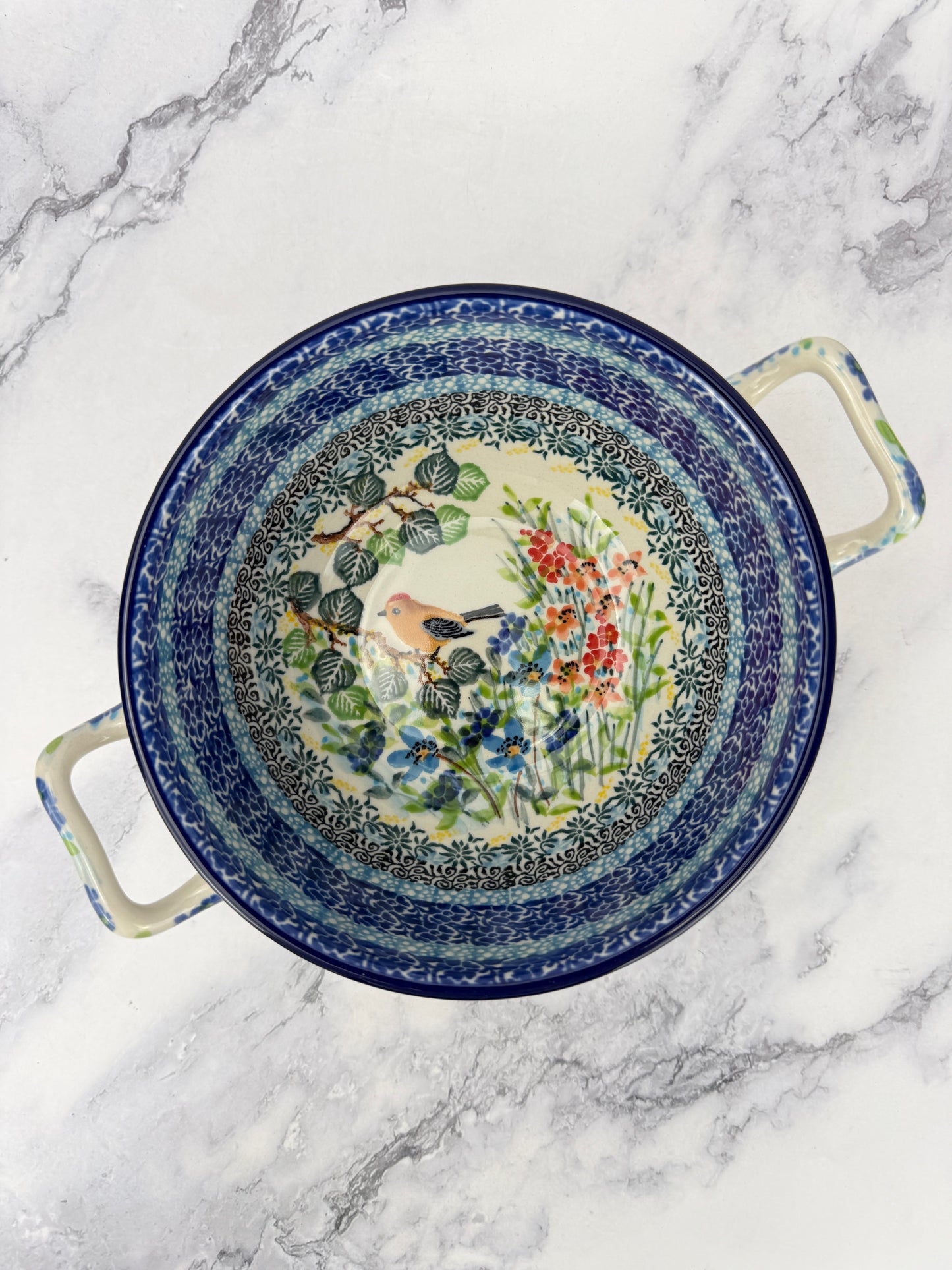 Unikat Open Handled Bowl - Shape D02 - Pattern U5098