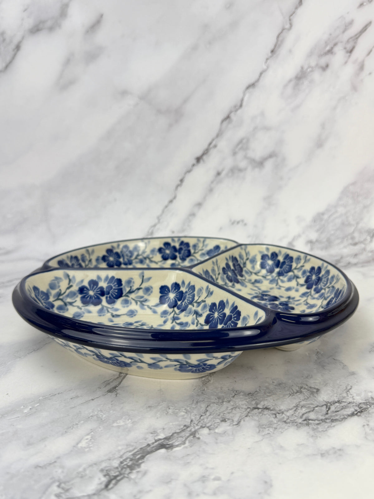 Divided Round Dish - Shape 484 - Pattern 3428