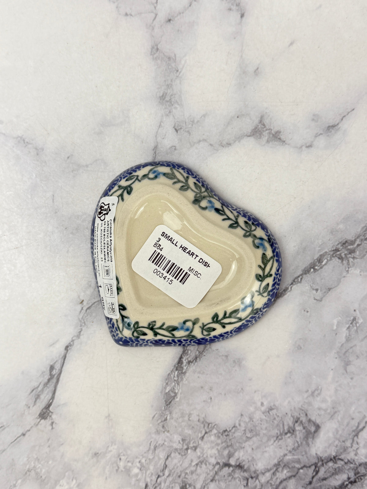 Heart Dish - Shape B64 - Pattern 1932